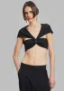 Bevza Crop-Top With Hustka - Black sold by Frankie Shop