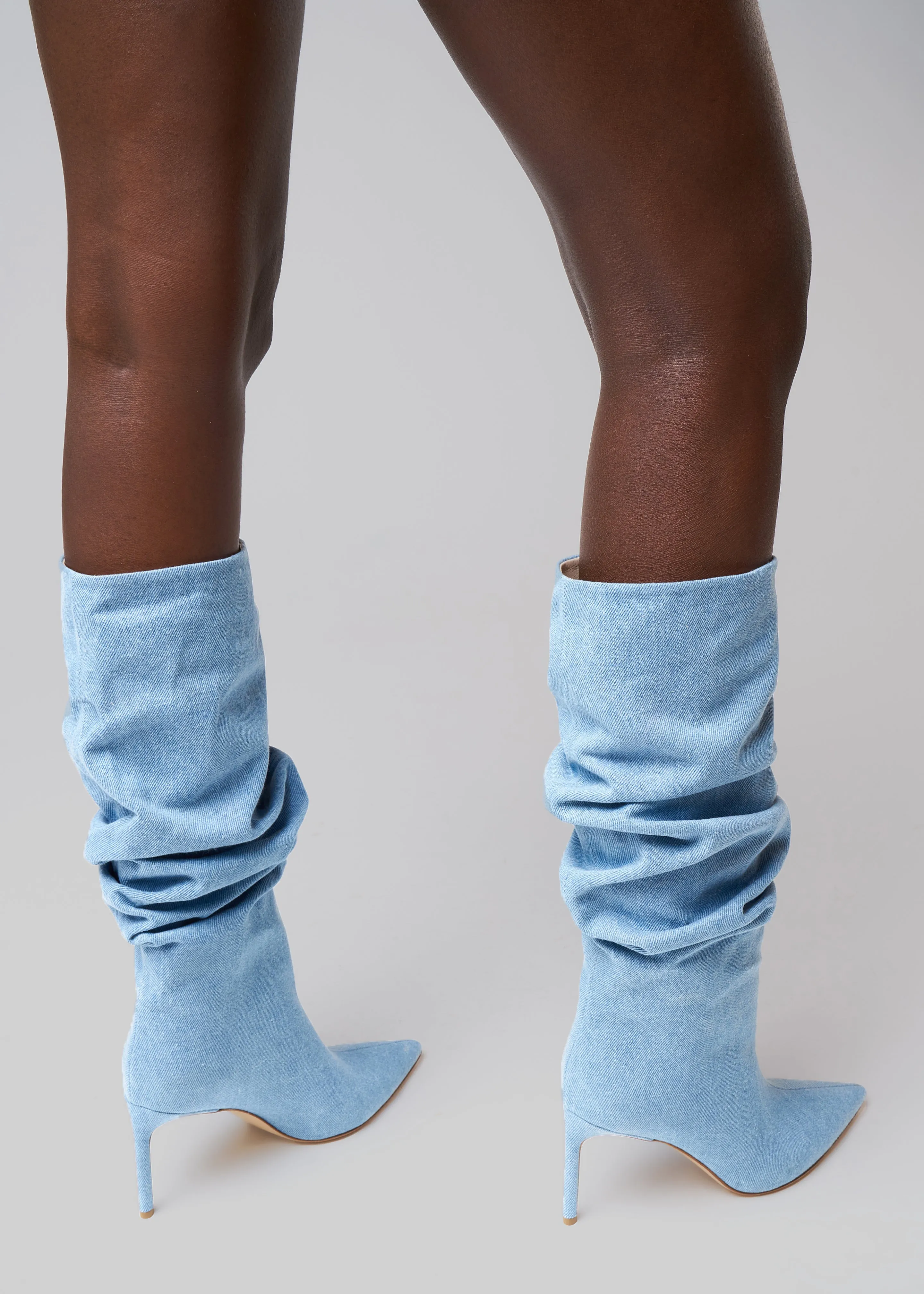 Bettina Vermillon Tiphany Boots - Denim sold by Frankie Shop product image thumbnail 3