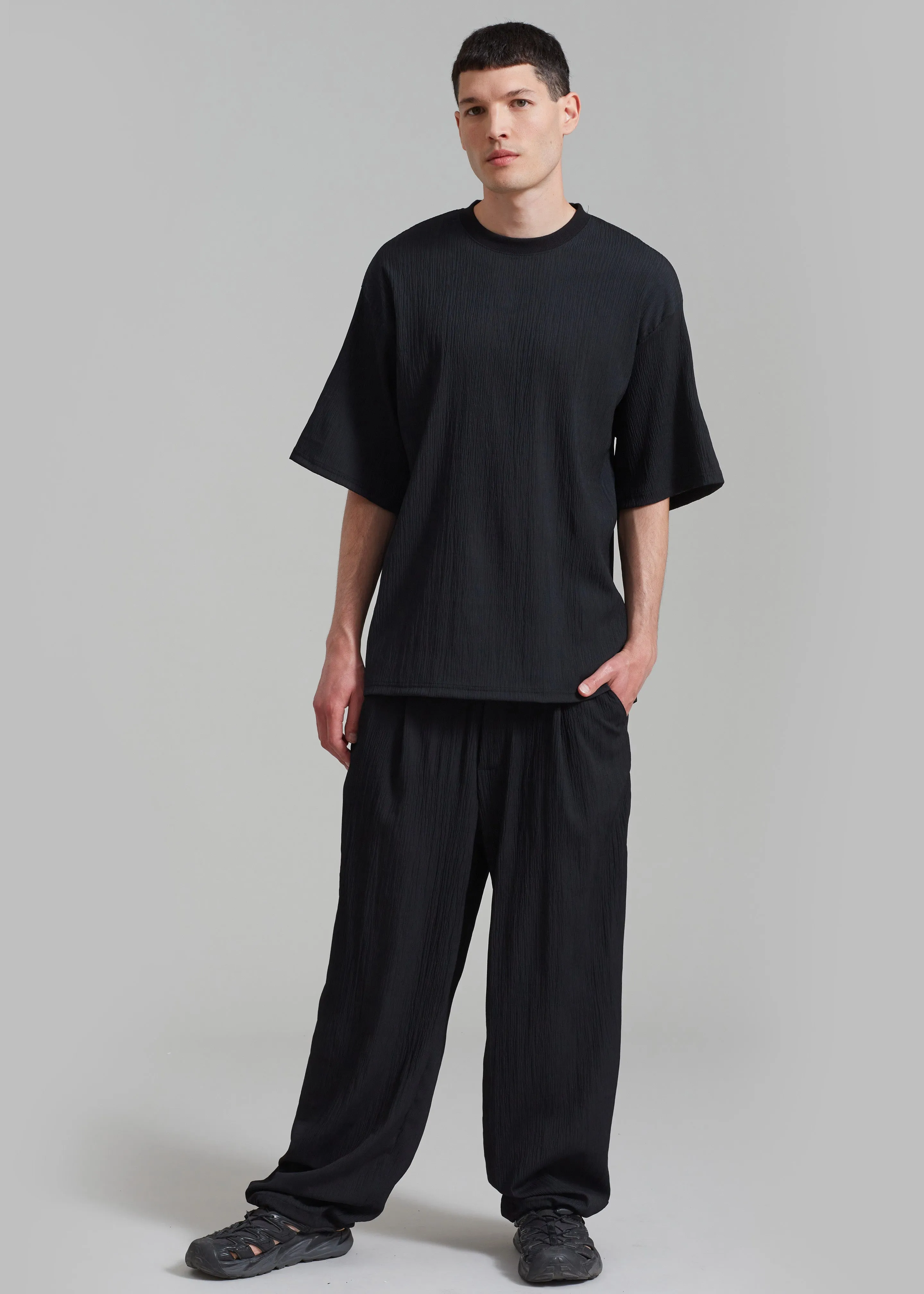 Eliott Crinkle Tee - Black sold by Frankie Shop product image thumbnail 3