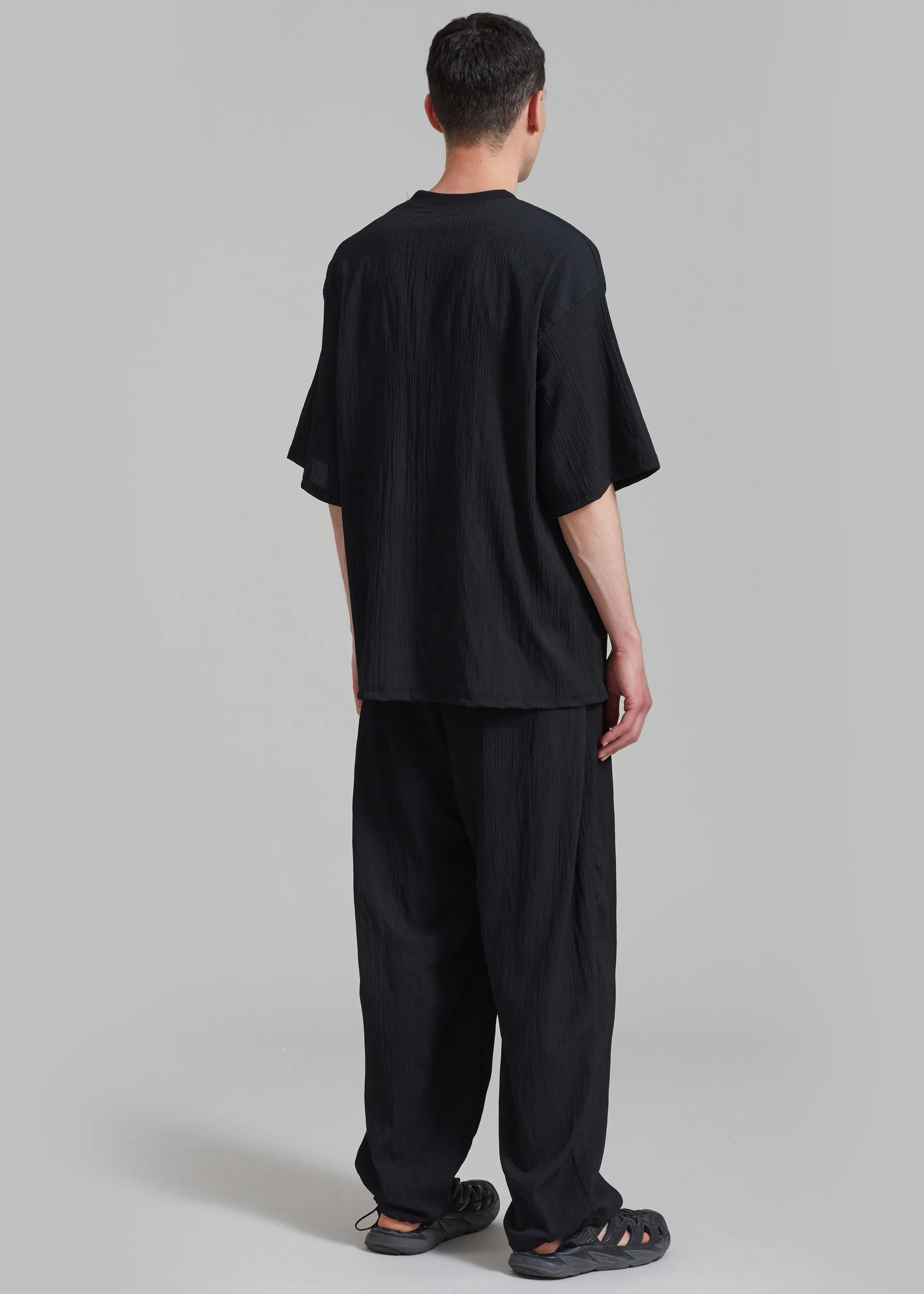 Eliott Crinkle Tee - Black sold by Frankie Shop product image thumbnail 4