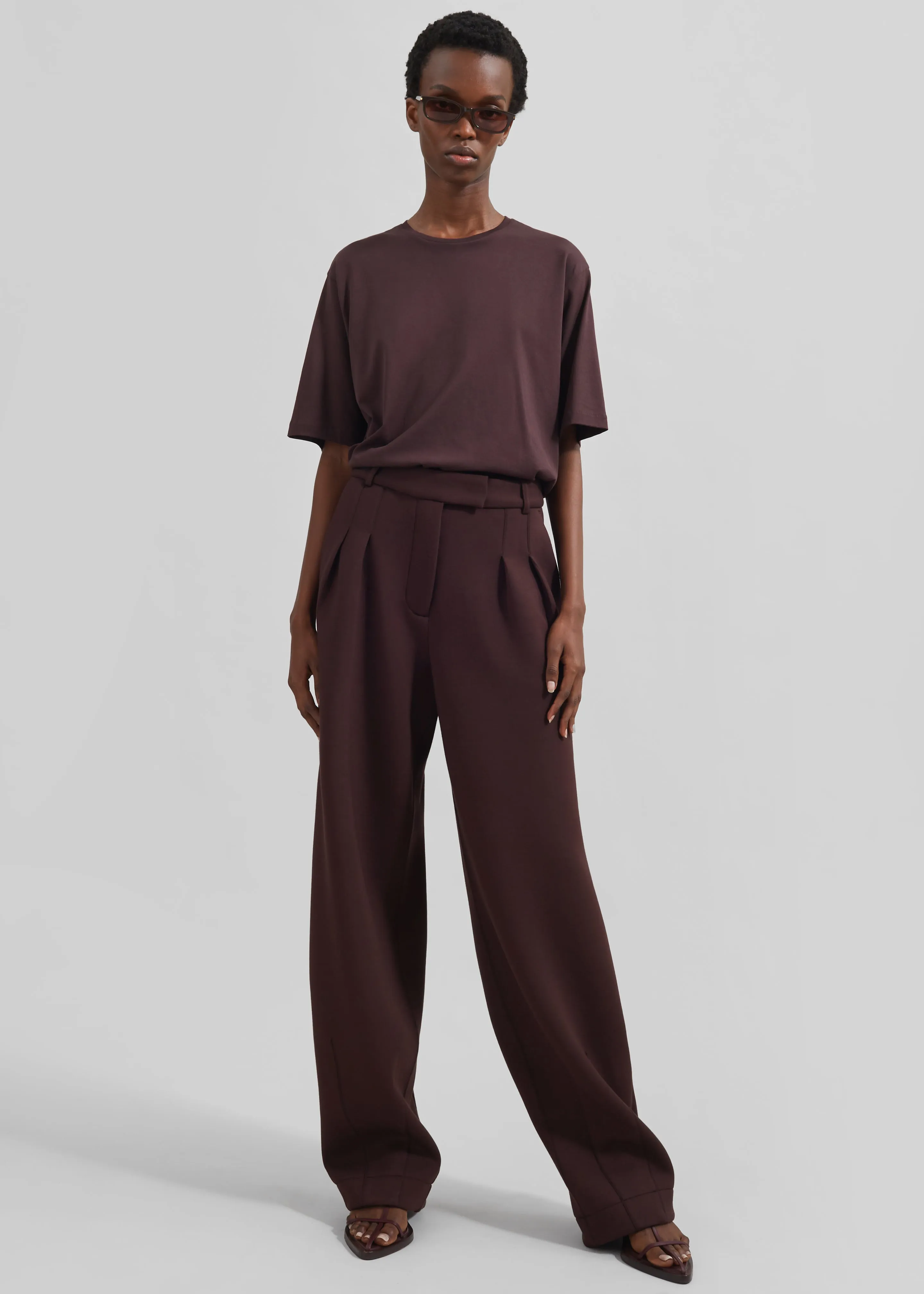 Remain Soft Cocoon Pants - Chocolate Plum sold by Frankie Shop product image thumbnail 4