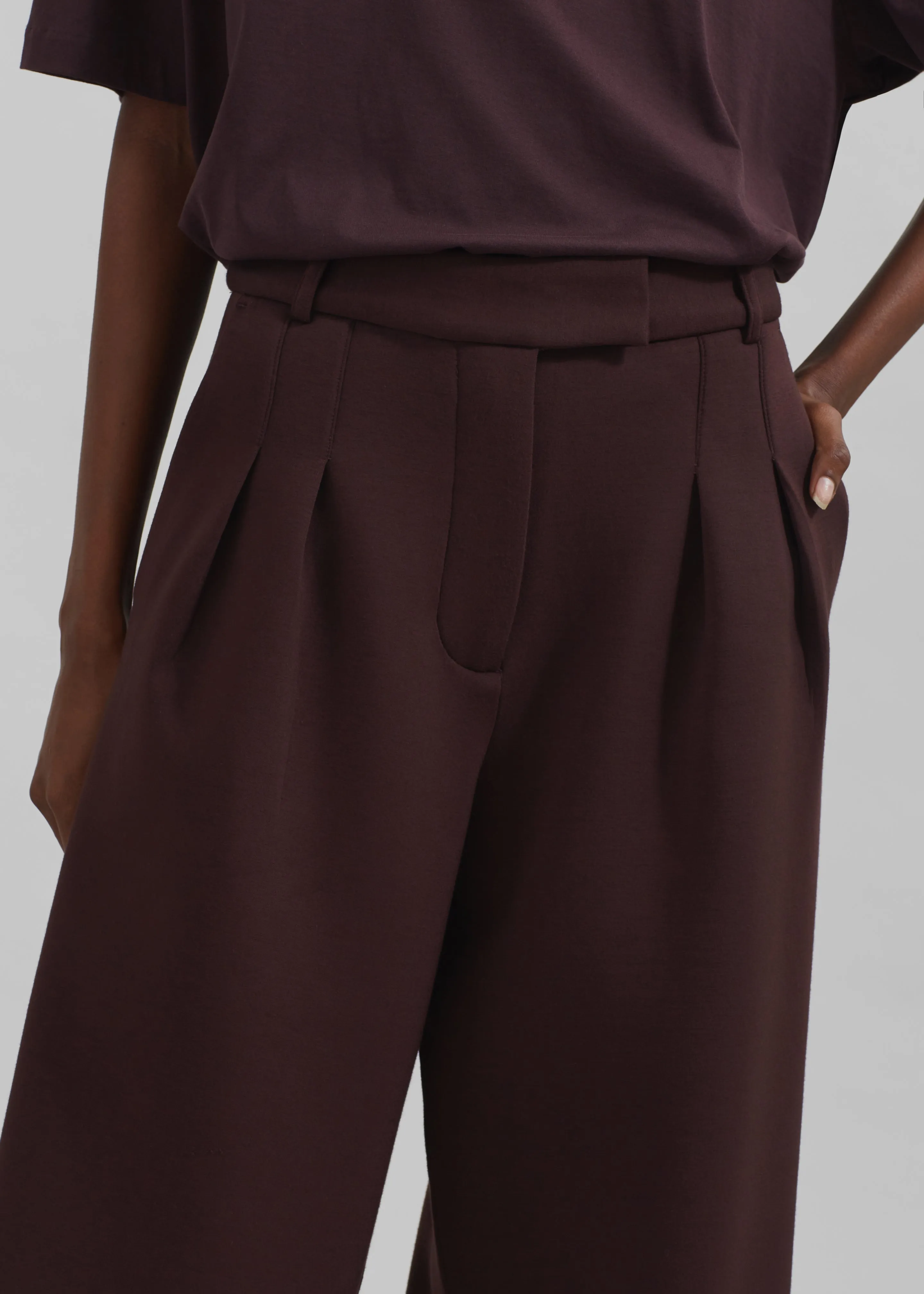 Remain Soft Cocoon Pants - Chocolate Plum sold by Frankie Shop product image thumbnail 3