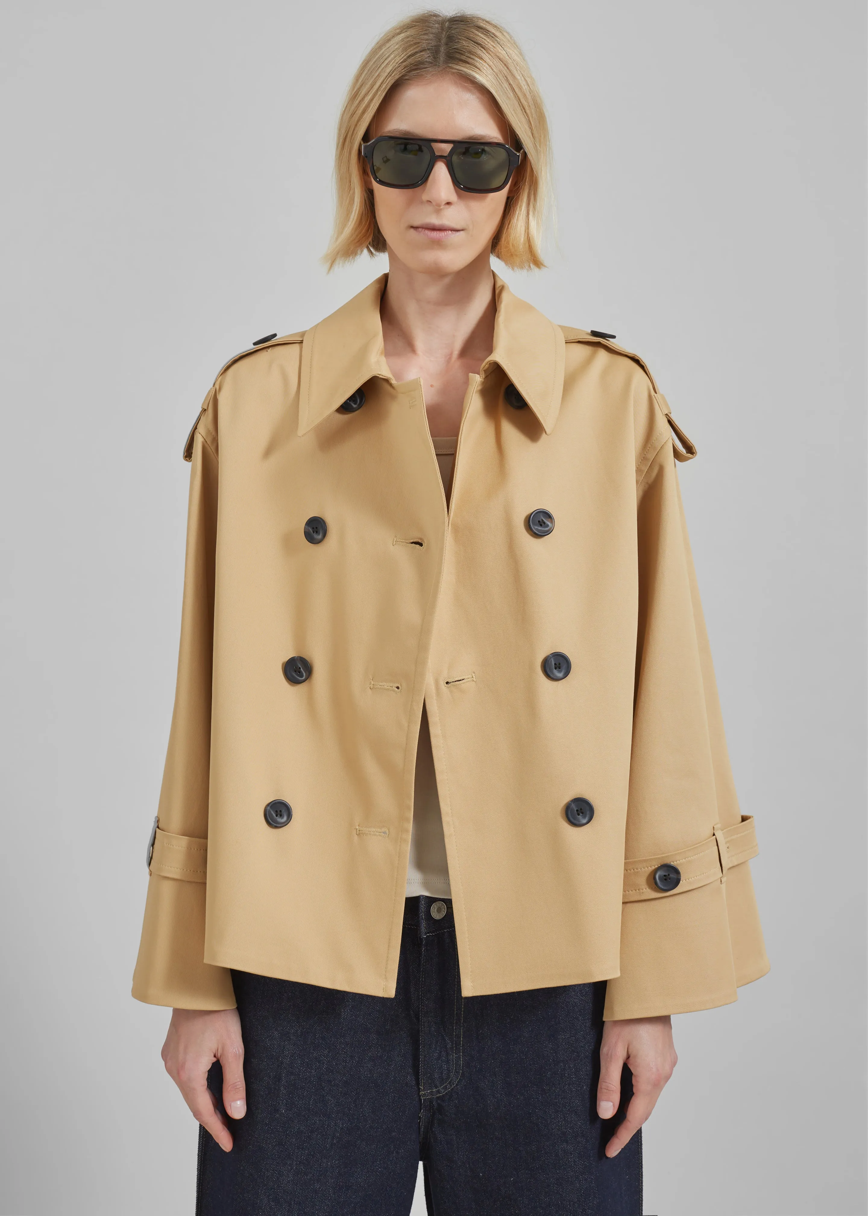 By Malene Birger Alisandra Trench Jacket - Sand Beige sold by Frankie Shop product image thumbnail 5