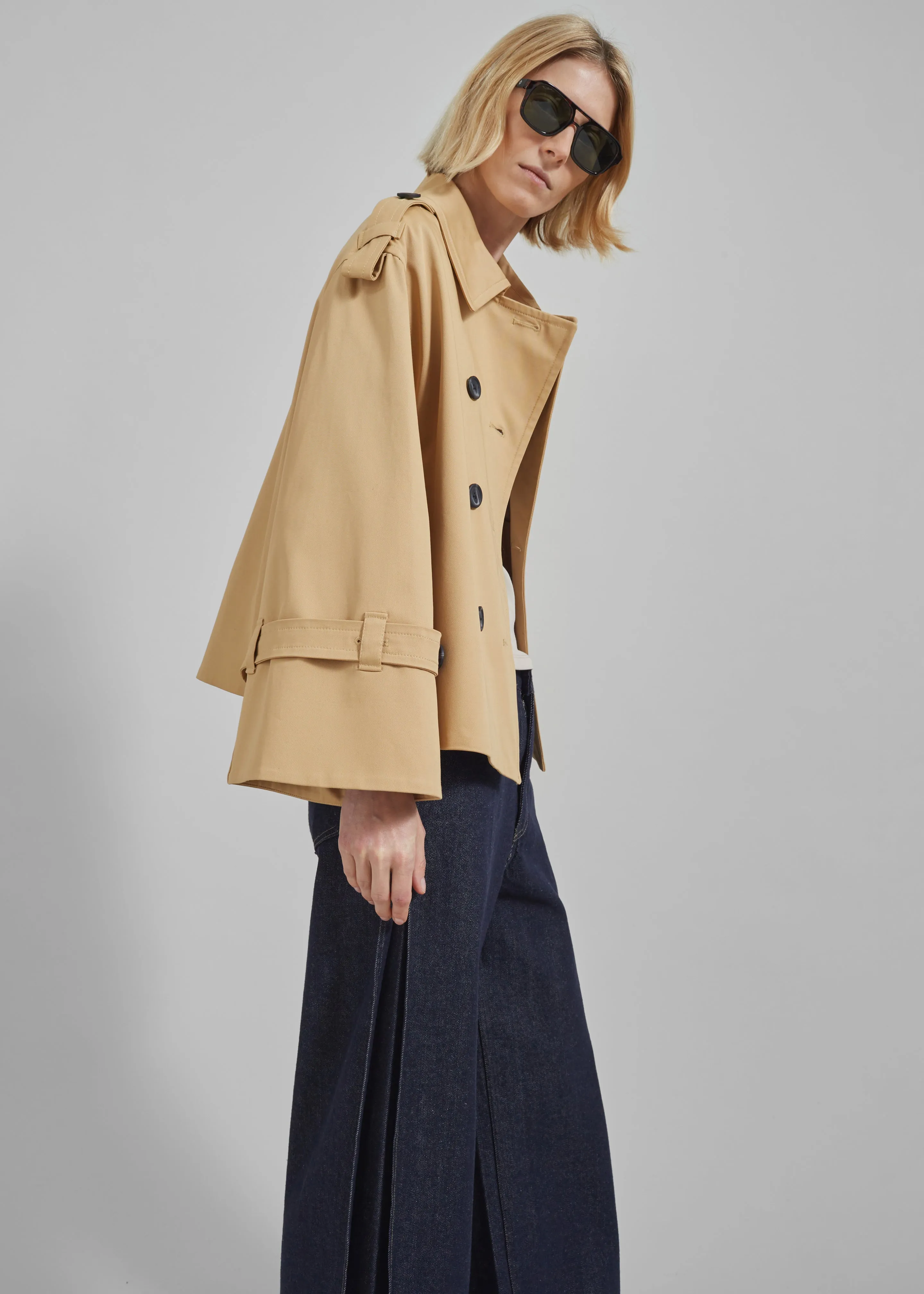 By Malene Birger Alisandra Trench Jacket - Sand Beige sold by Frankie Shop product image thumbnail 2