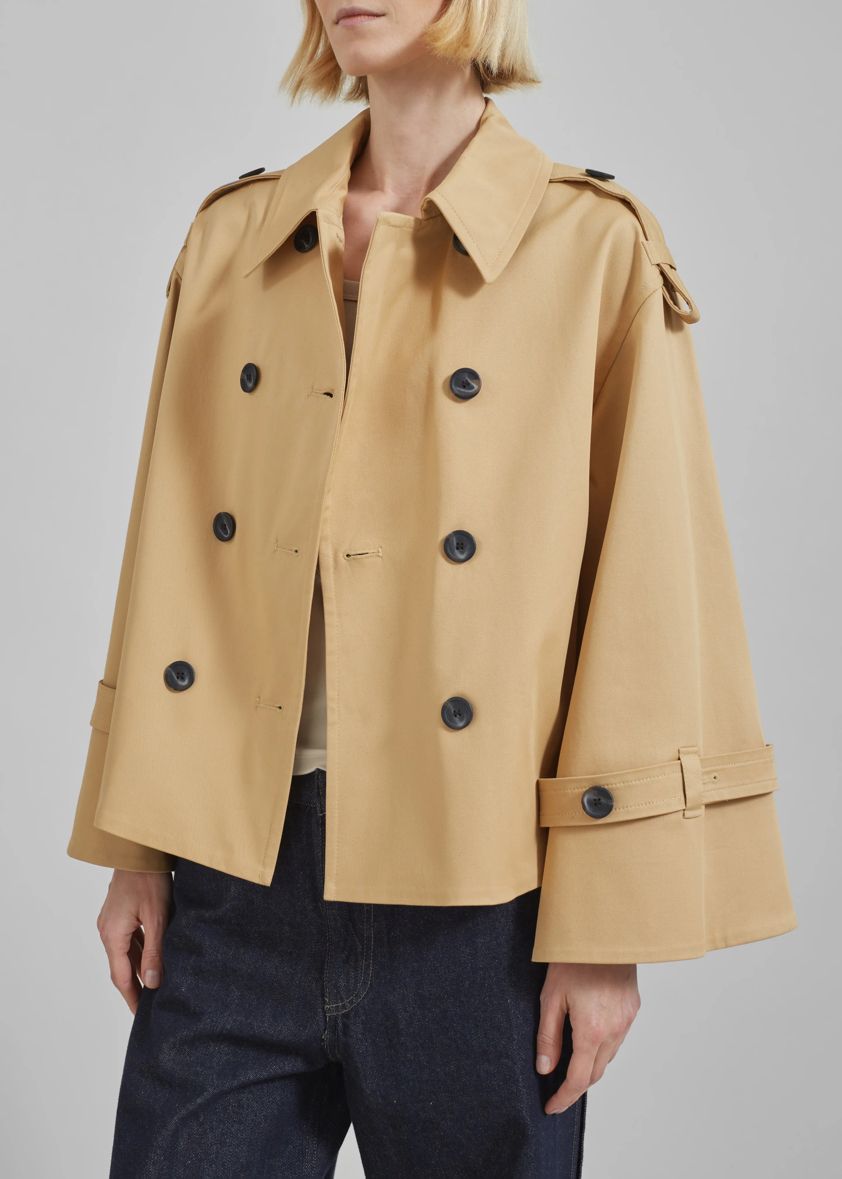 By Malene Birger Alisandra Trench Jacket - Sand Beige sold by Frankie Shop product image thumbnail 3