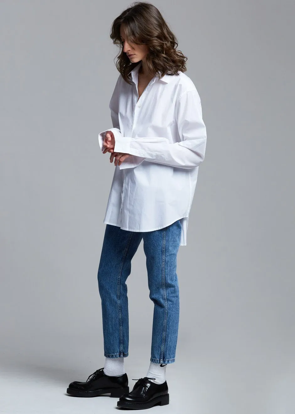 Dusky Classic Oversized Shirt - White sold by Frankie Shop product image thumbnail 5