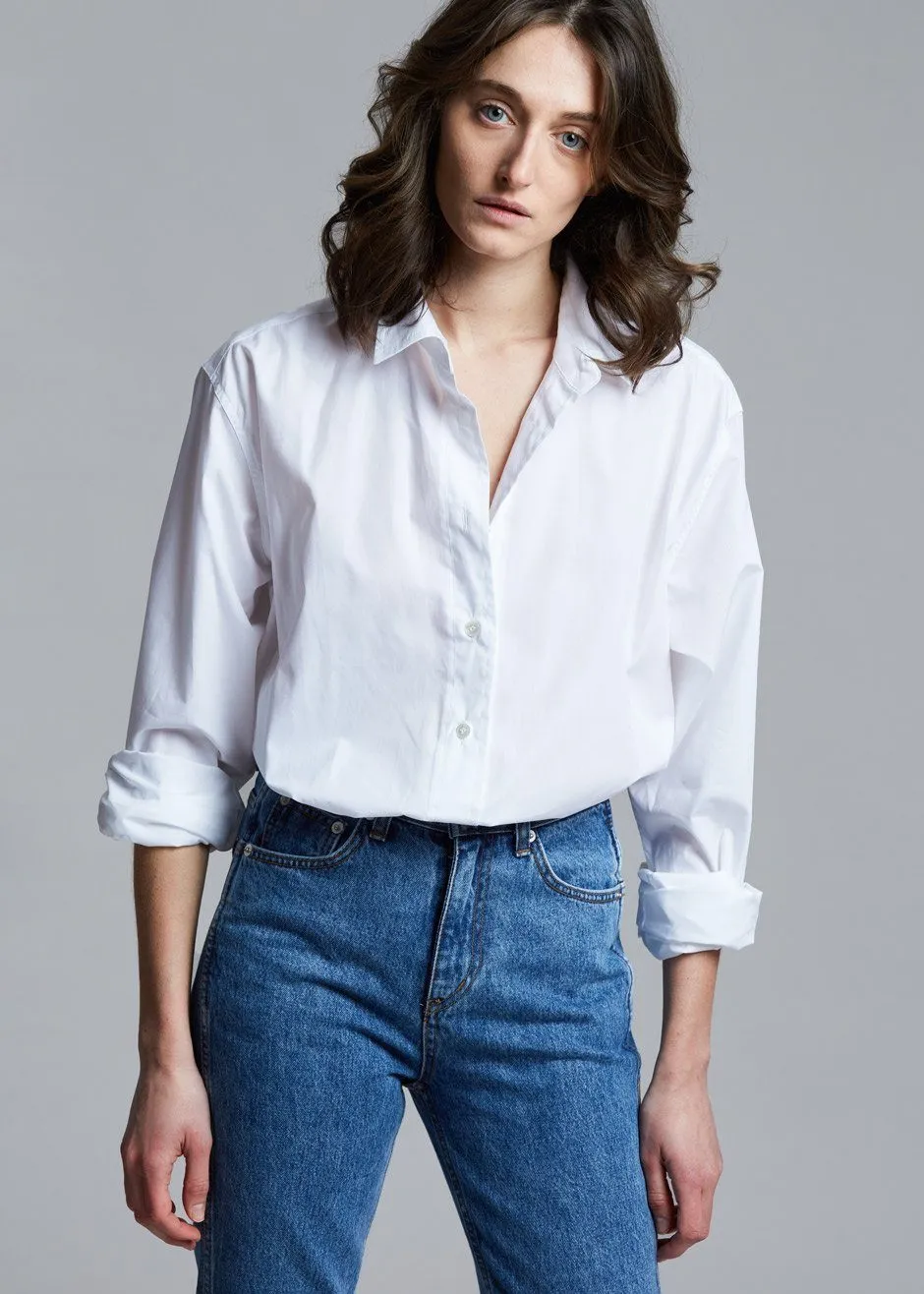 Dusky Classic Oversized Shirt - White sold by Frankie Shop product image thumbnail 4