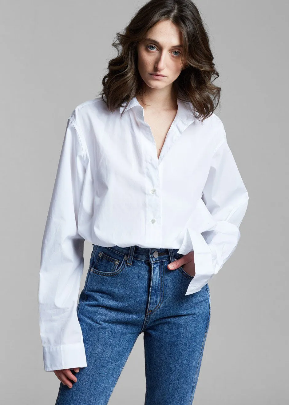 Dusky Classic Oversized Shirt - White sold by Frankie Shop product image thumbnail 3