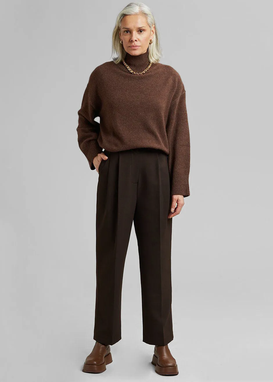 Bea Suit Pants - Dark Espresso sold by Frankie Shop