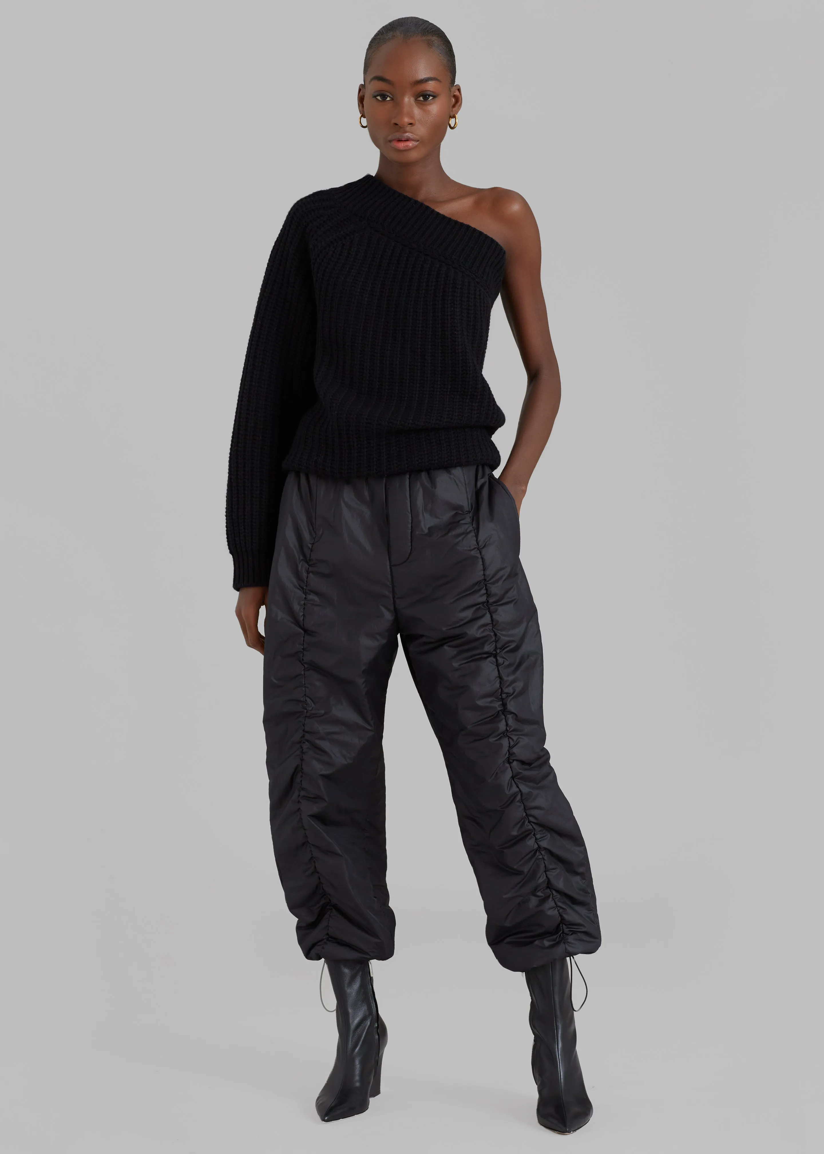 Pansy One Shoulder Knit Top - Black sold by Frankie Shop product image thumbnail 5