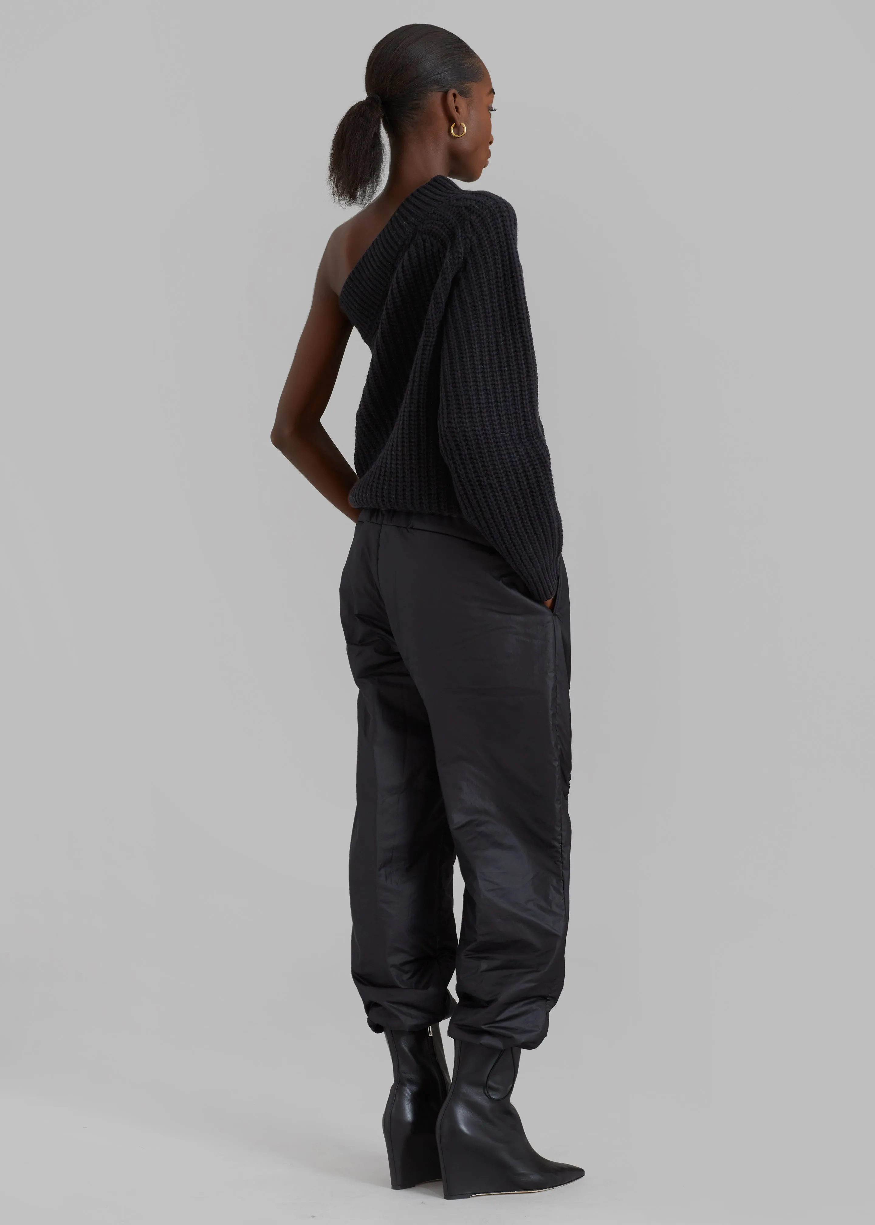 Pansy One Shoulder Knit Top - Black sold by Frankie Shop product image thumbnail 4
