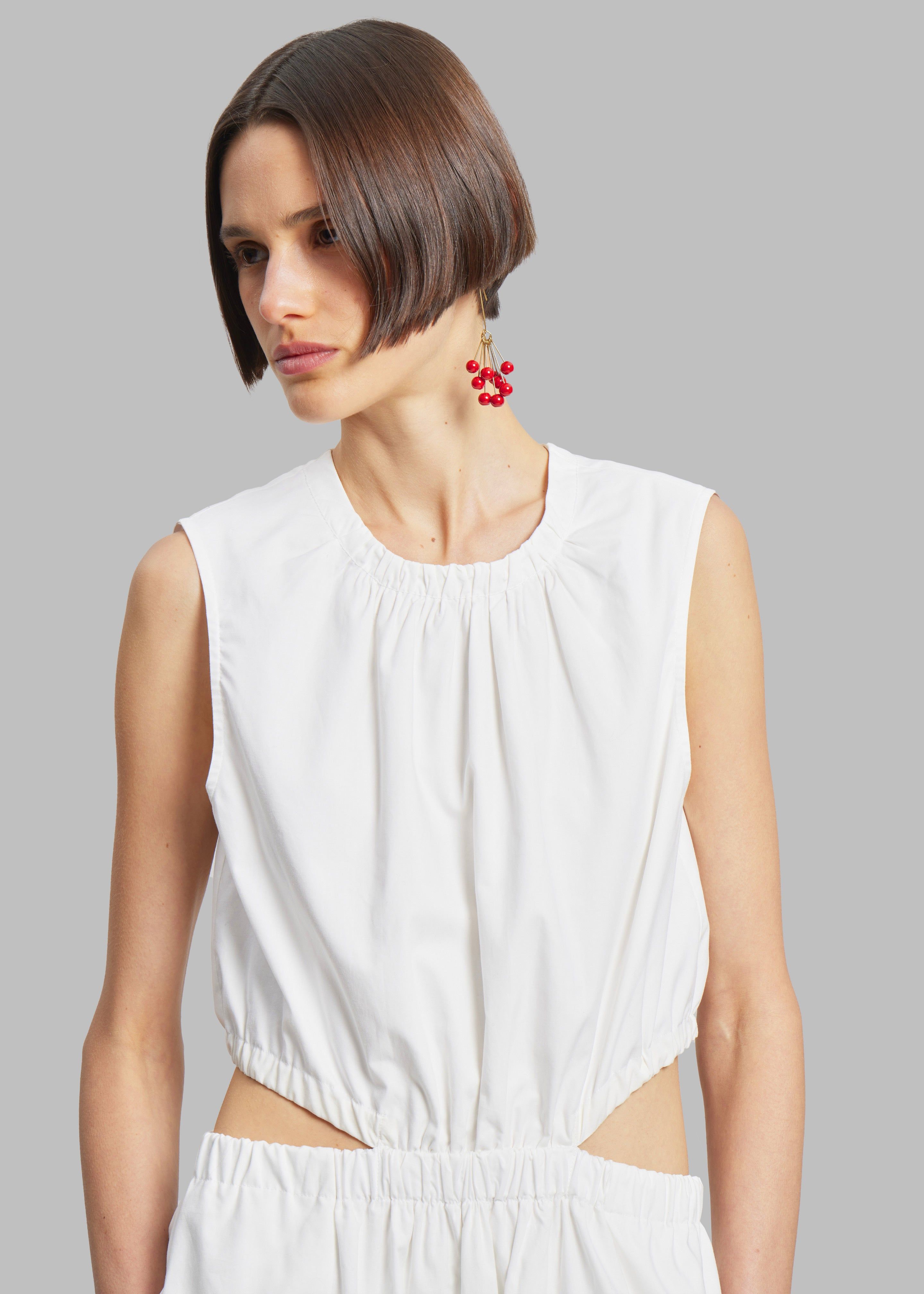 Proenza Schouler White Label Poplin Cutout Midi Dress - Off White sold by Frankie Shop product image thumbnail 5