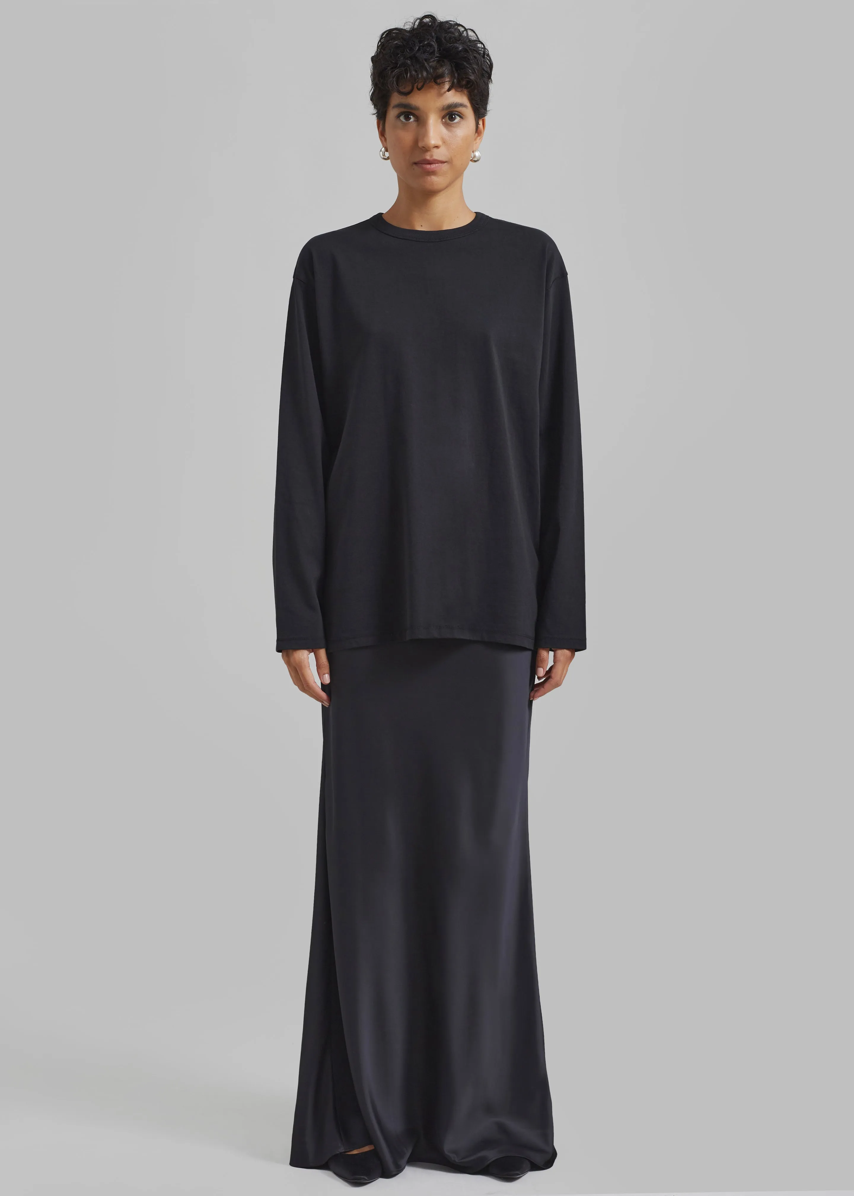 Bennett Long Sleeves Tee - Black sold by Frankie Shop product image thumbnail 4