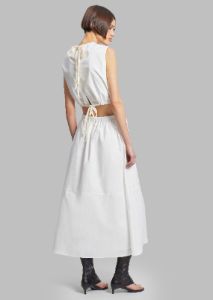 Proenza Schouler White Label Poplin Cutout Midi Dress - Off White sold by Frankie Shop