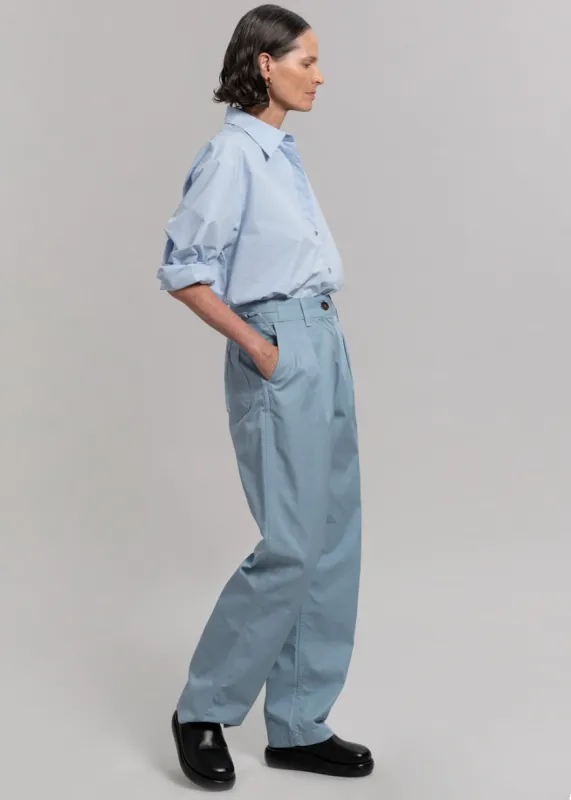 Saks Potts Johan Pants - Dusty Blue sold by Frankie Shop