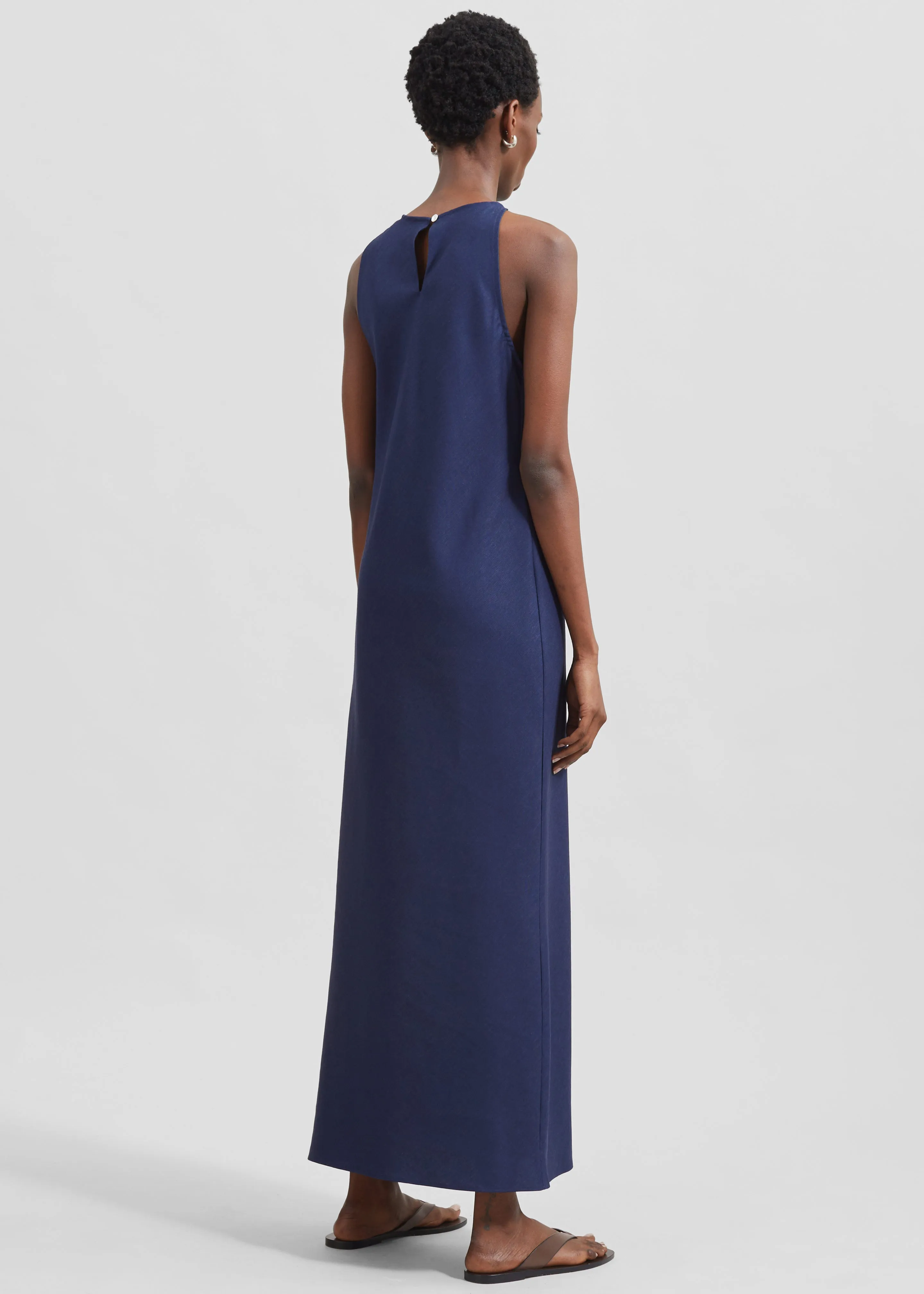 Skien Halterneck Maxi Dress - Blue sold by Frankie Shop product image thumbnail 4