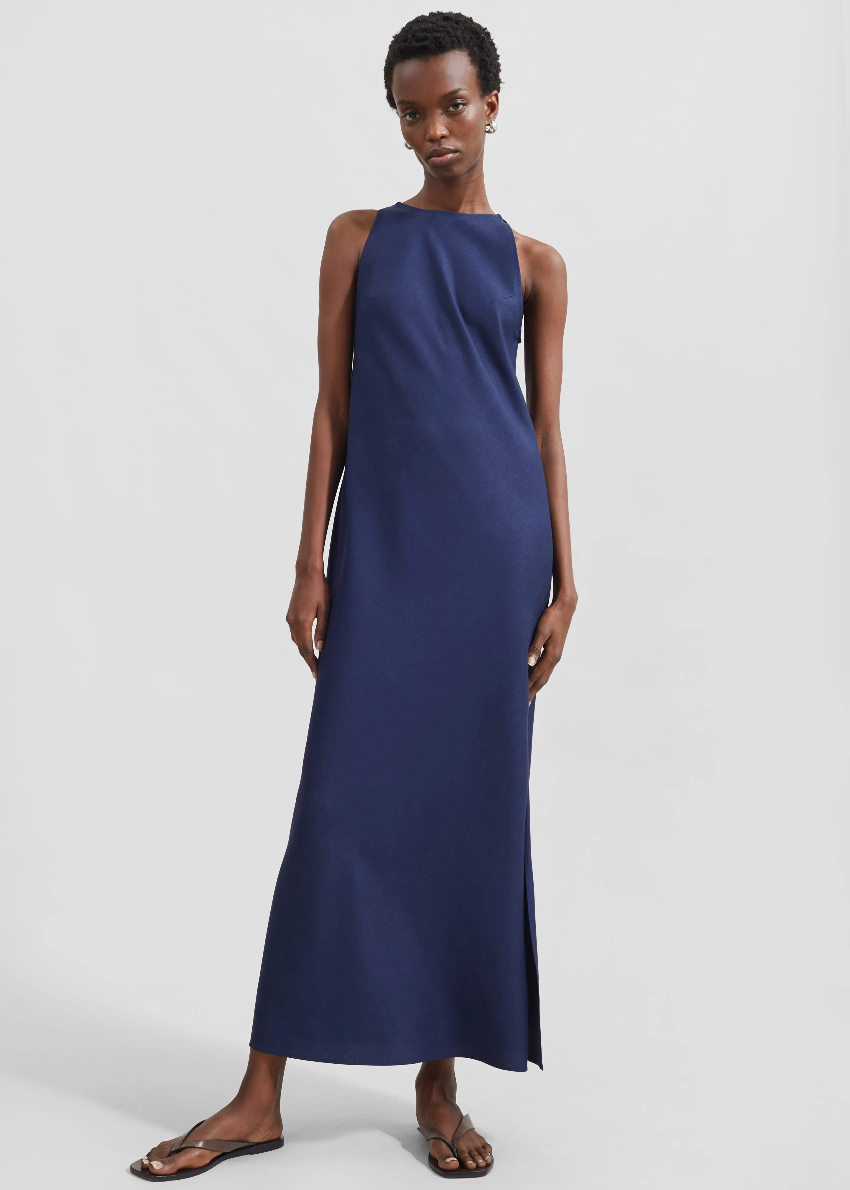 Skien Halterneck Maxi Dress - Blue sold by Frankie Shop product image thumbnail 3
