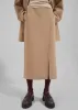 Cordelia Midi Slit Skirt - Camel sold by Frankie Shop