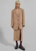 Cordelia Midi Slit Skirt - Camel sold by Frankie Shop