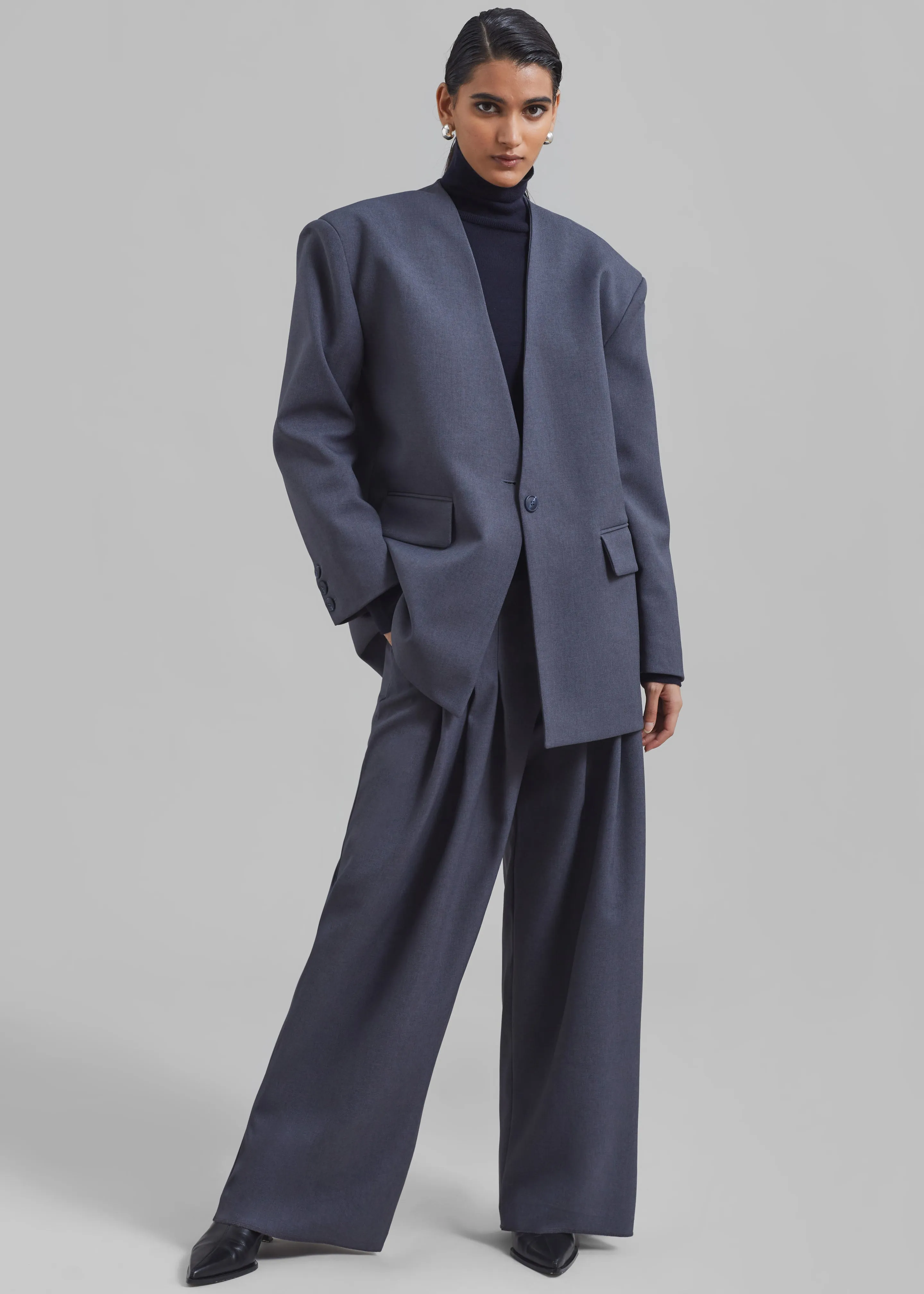 Regina Pleated Trousers - Grey sold by Frankie Shop product image thumbnail 3