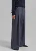 Regina Pleated Trousers - Grey sold by Frankie Shop