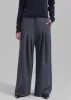 Regina Pleated Trousers - Grey sold by Frankie Shop