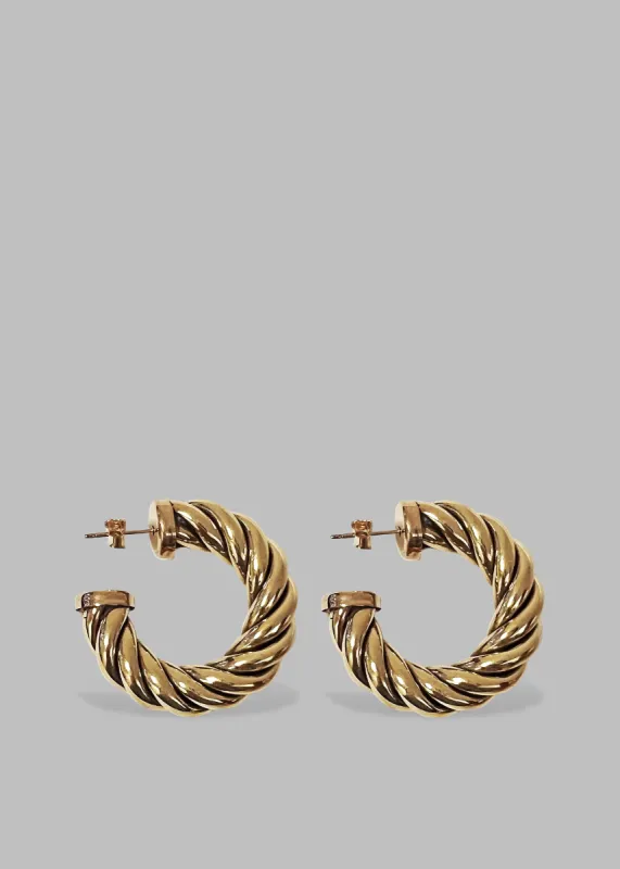 Laura Lombardi Spira Hoops - Gold sold by Frankie Shop