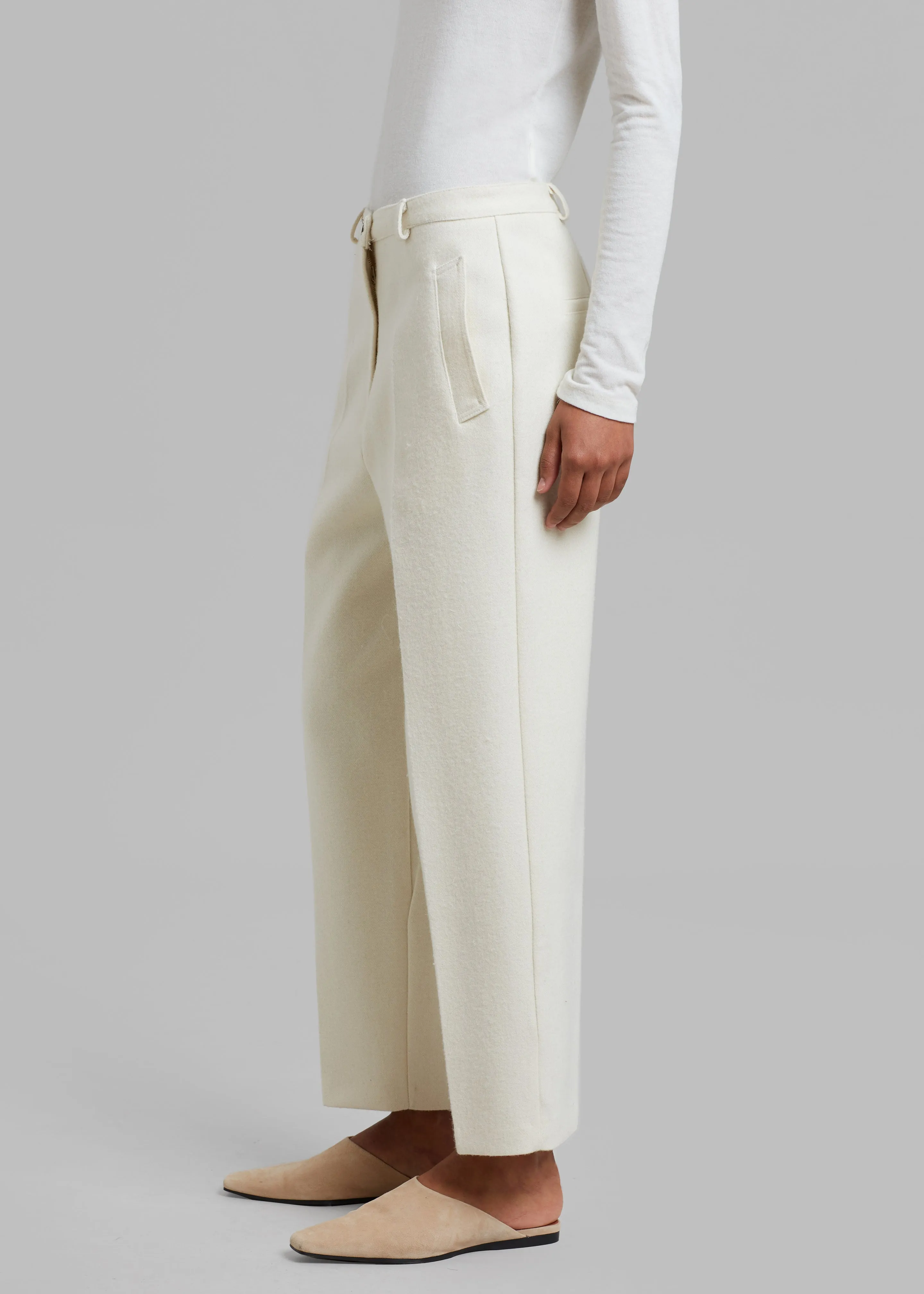 Dira Trousers - Cream sold by Frankie Shop product image thumbnail 5
