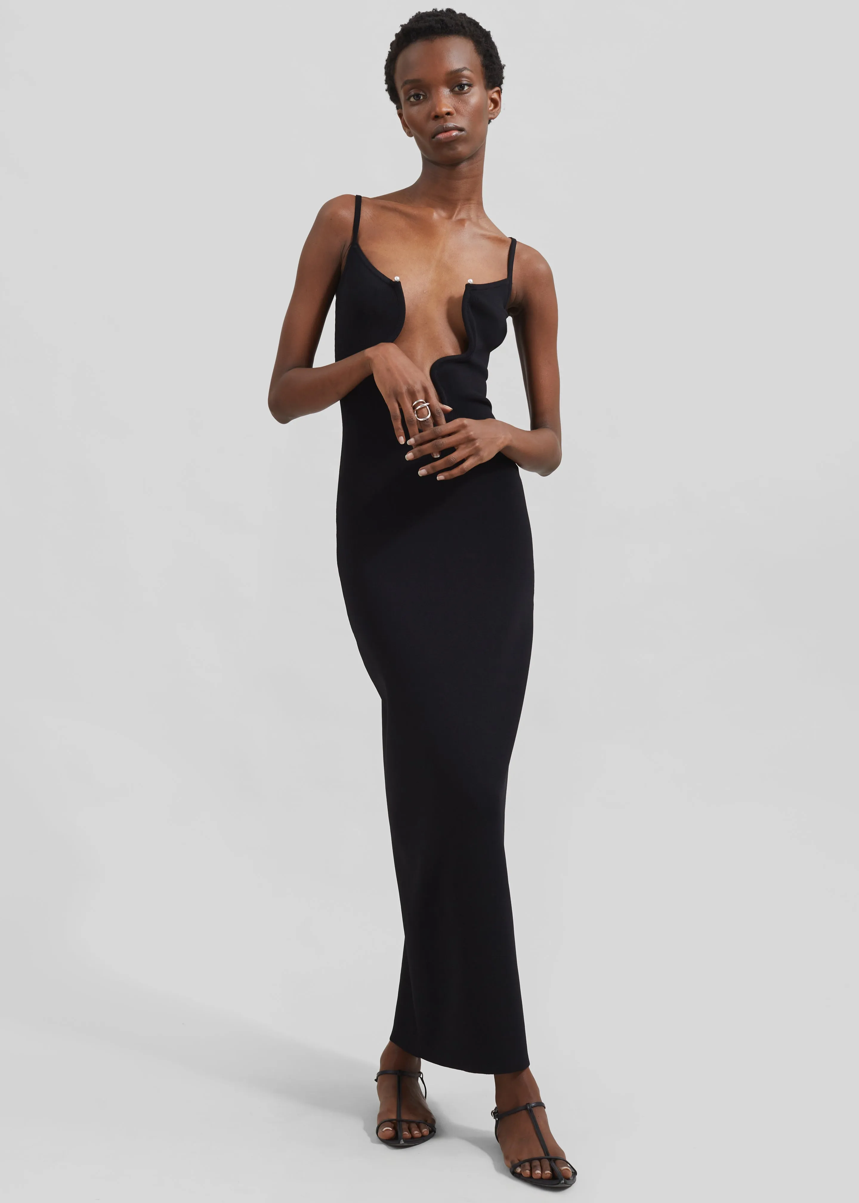 Christopher Esber Salacia Wire Column Dress - Black sold by Frankie Shop product image thumbnail 5
