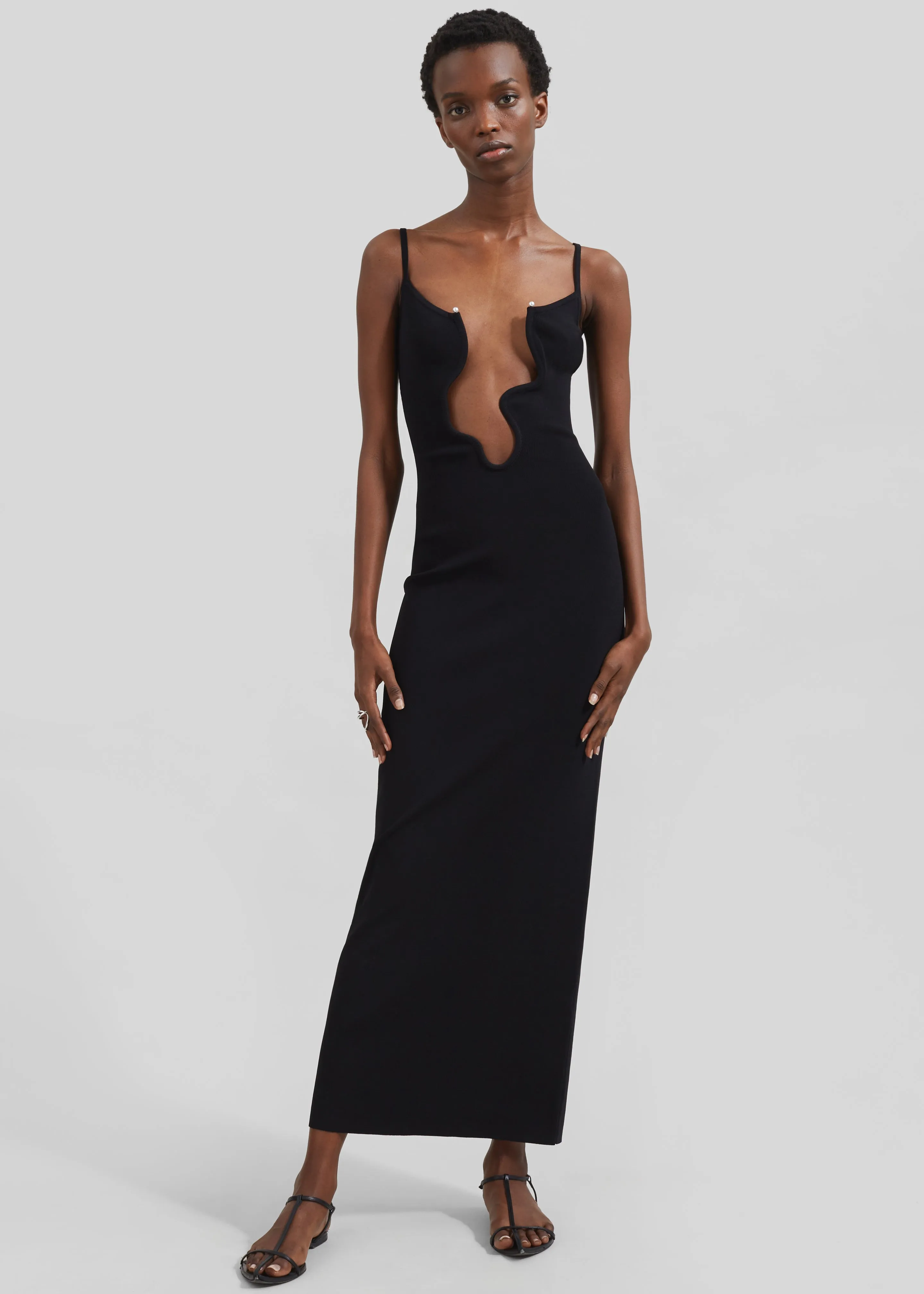 Christopher Esber Salacia Wire Column Dress - Black sold by Frankie Shop product image thumbnail 2