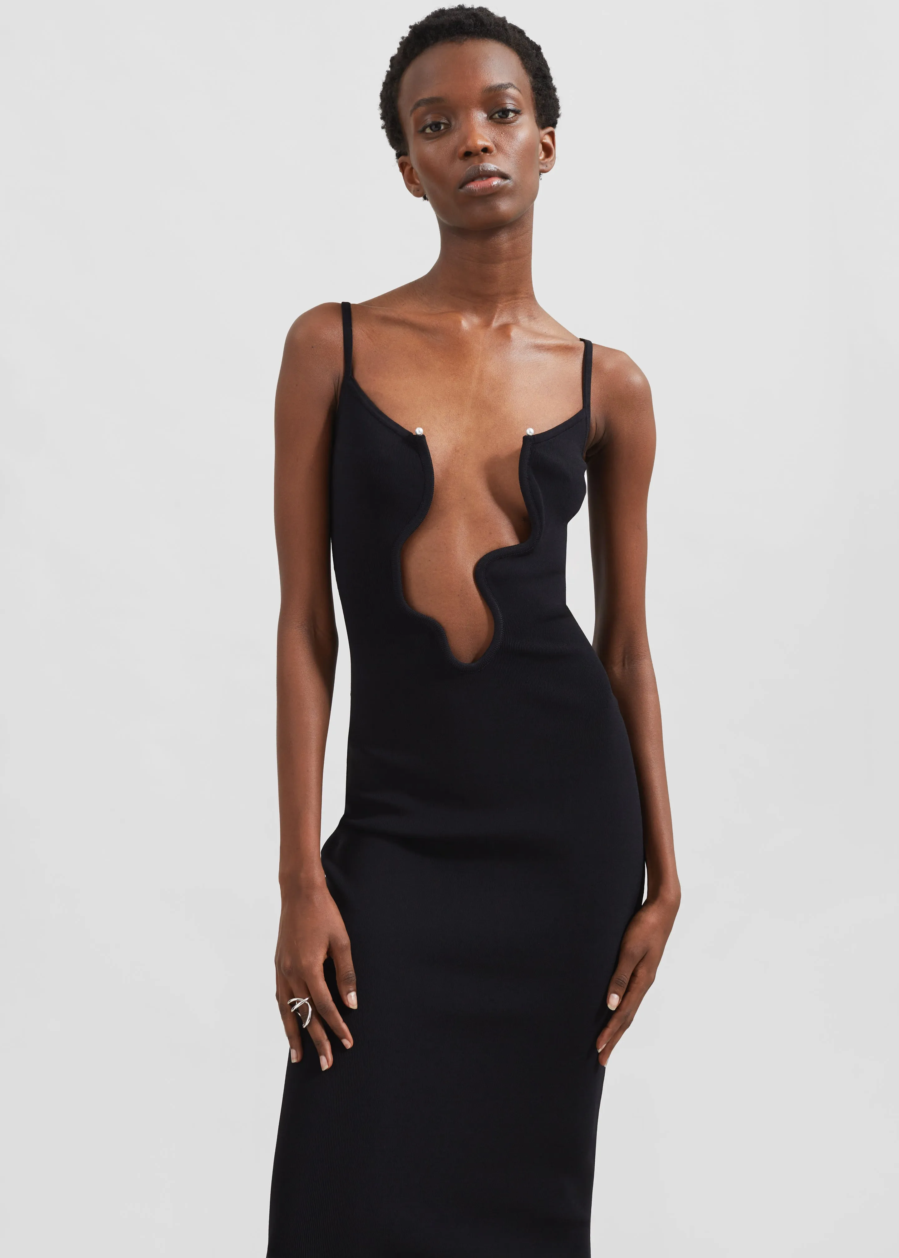 Christopher Esber Salacia Wire Column Dress - Black sold by Frankie Shop product image thumbnail 3