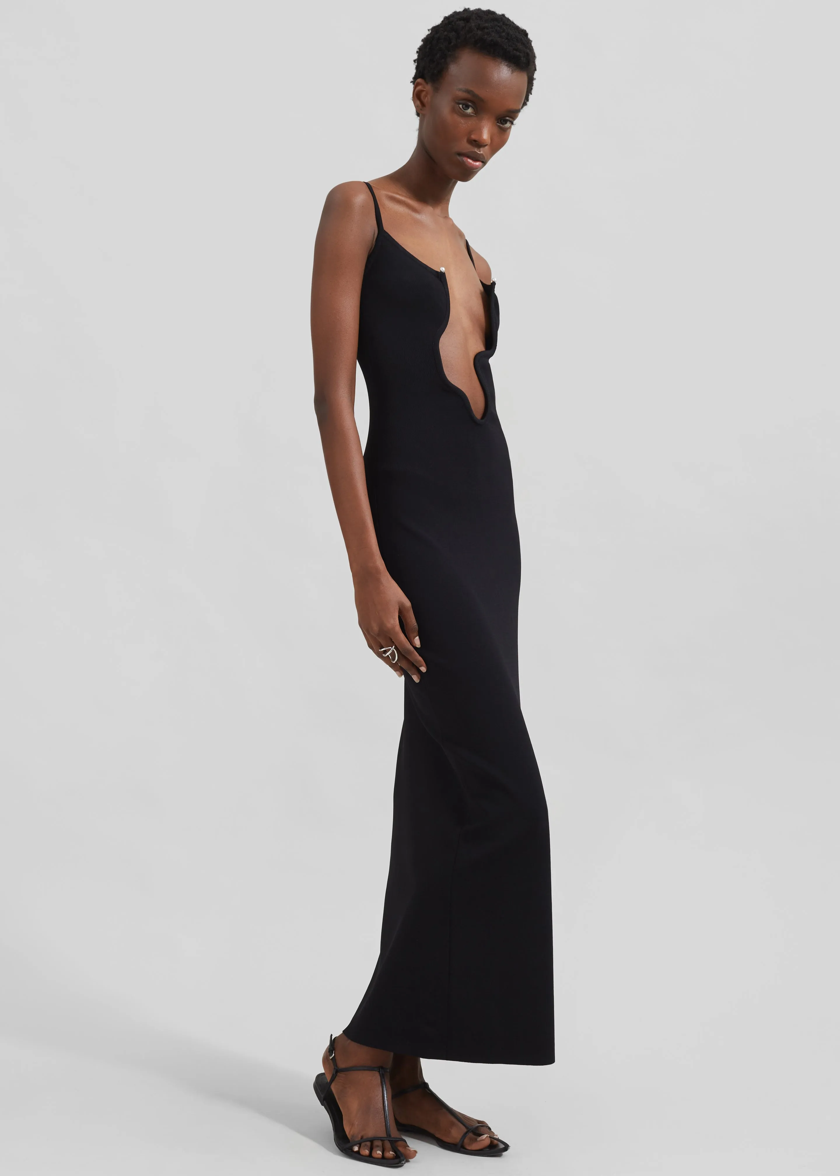 Christopher Esber Salacia Wire Column Dress - Black sold by Frankie Shop product image thumbnail 4