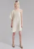 Gloria Sequins One Shoulder Dress - Cream sold by Frankie Shop