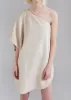 Gloria Sequins One Shoulder Dress - Cream sold by Frankie Shop