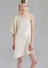 Gloria Sequins One Shoulder Dress - Cream sold by Frankie Shop