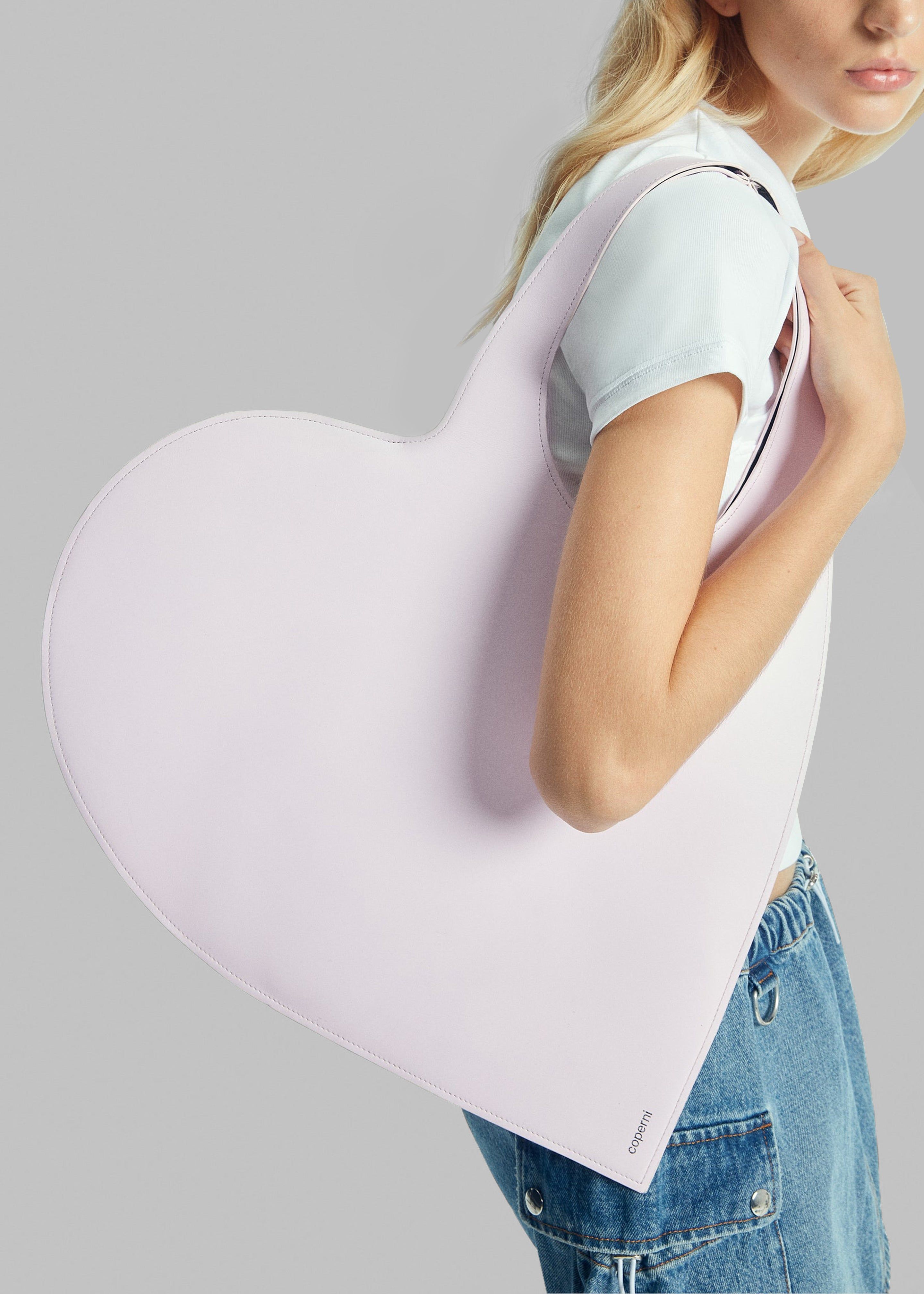 Coperni Heart Tote Bag - Light Pink sold by Frankie Shop product image thumbnail 2