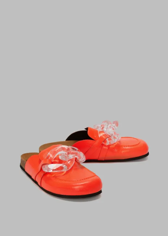 JW Anderson Chain Loafer Mules - Orange sold by Frankie Shop