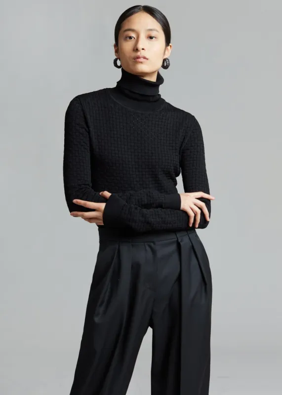 Nanushka Peri Turtleneck Bodysuit - Black made by Nanushka