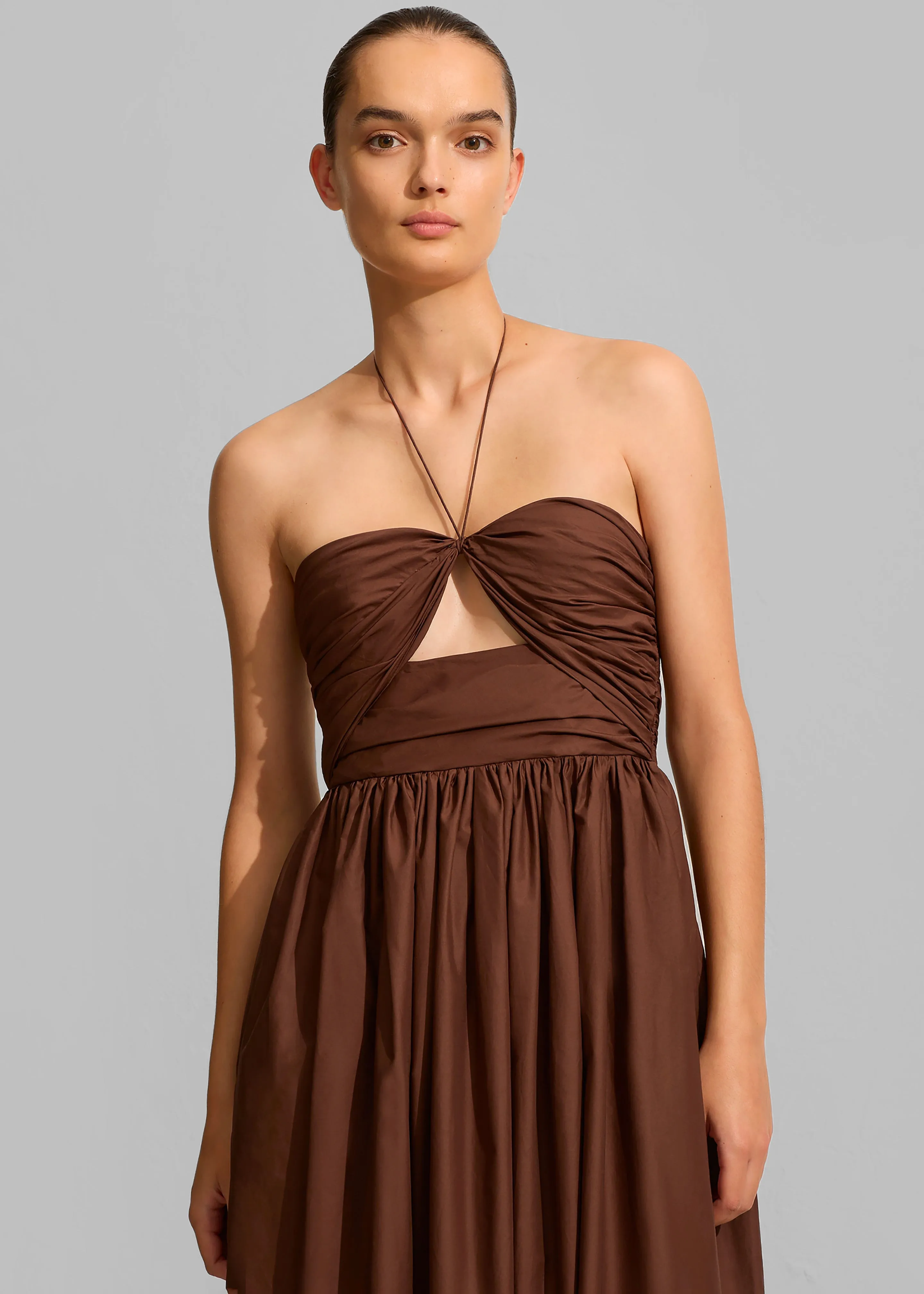 Matteau Bandeau Rouched Sundress - Sable sold by Frankie Shop product image thumbnail 3