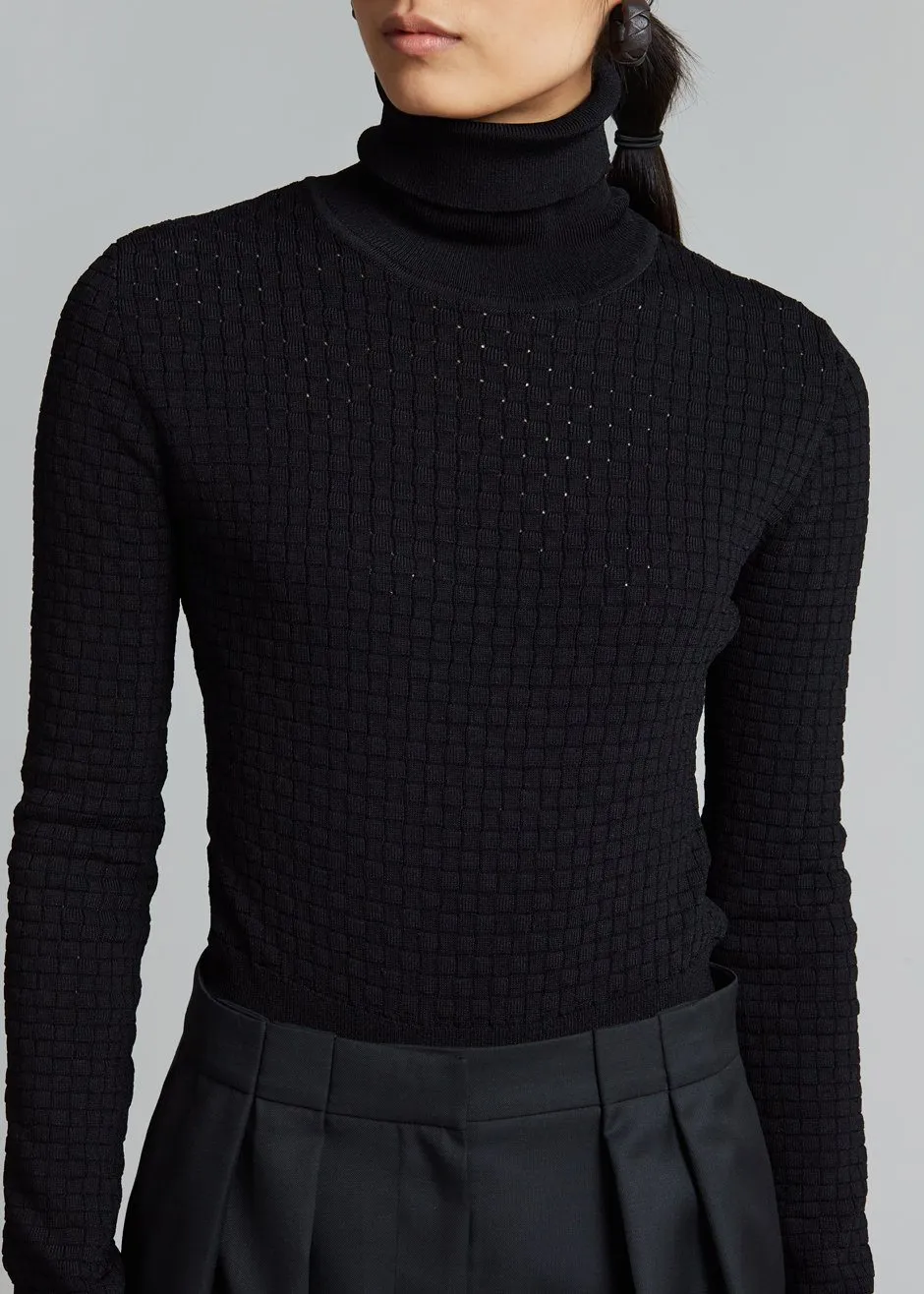 Nanushka Peri Turtleneck Bodysuit - Black sold by Frankie Shop product image thumbnail 5