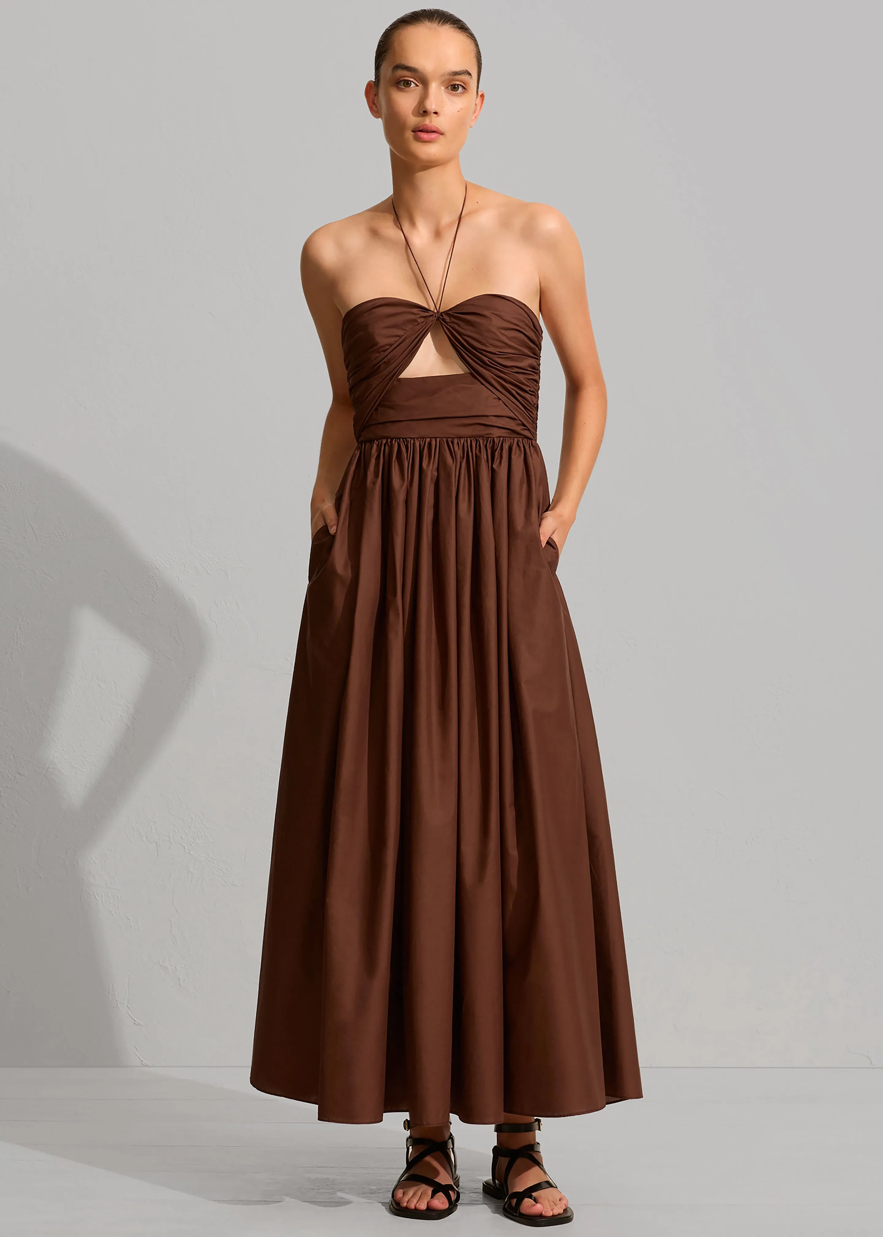 Matteau Bandeau Rouched Sundress - Sable sold by Frankie Shop product image thumbnail 2