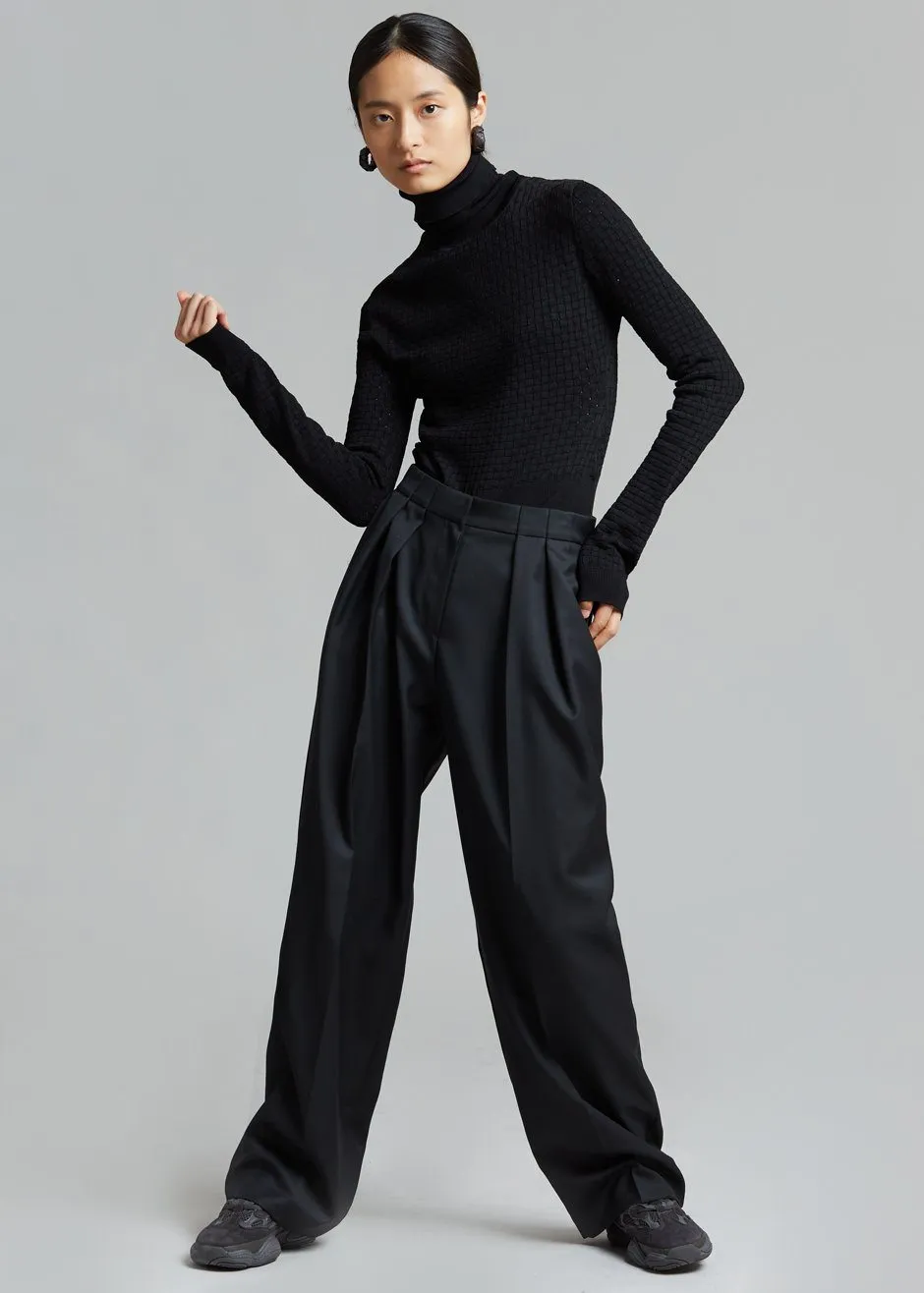 Nanushka Peri Turtleneck Bodysuit - Black sold by Frankie Shop product image thumbnail 3