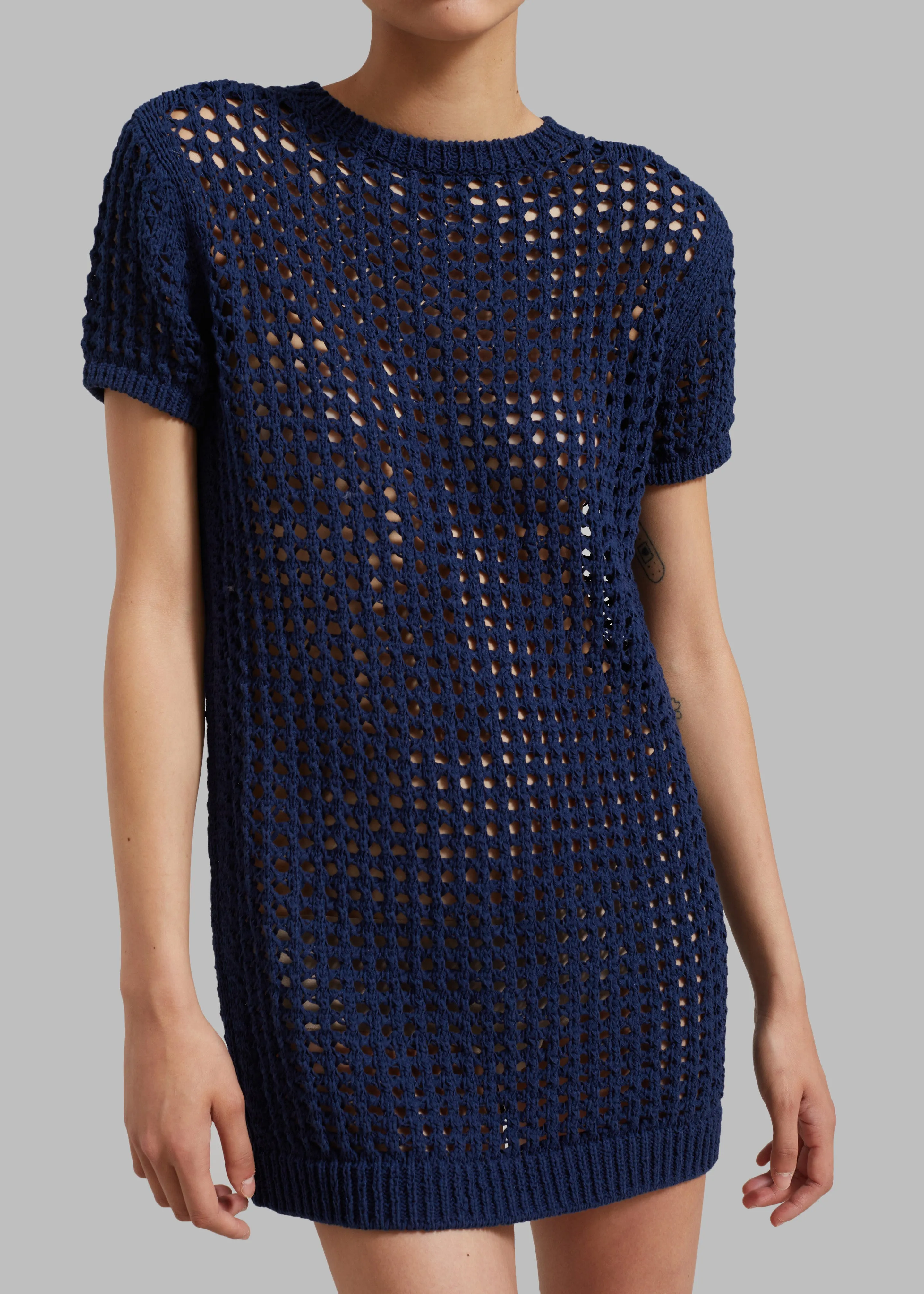 Ari Knit Mini Dress - Navy sold by Frankie Shop product image thumbnail 5