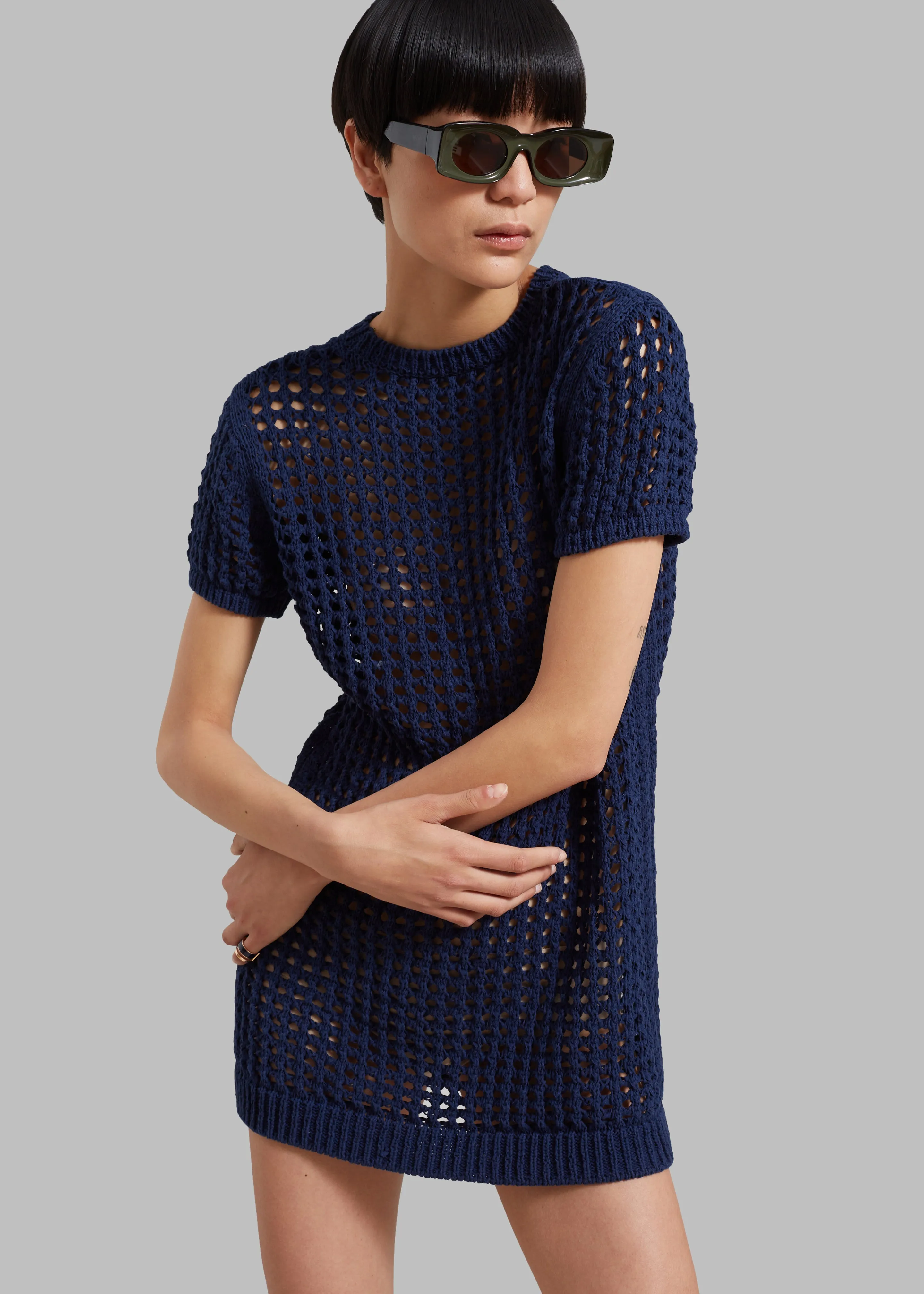 Ari Knit Mini Dress - Navy sold by Frankie Shop product image thumbnail 2