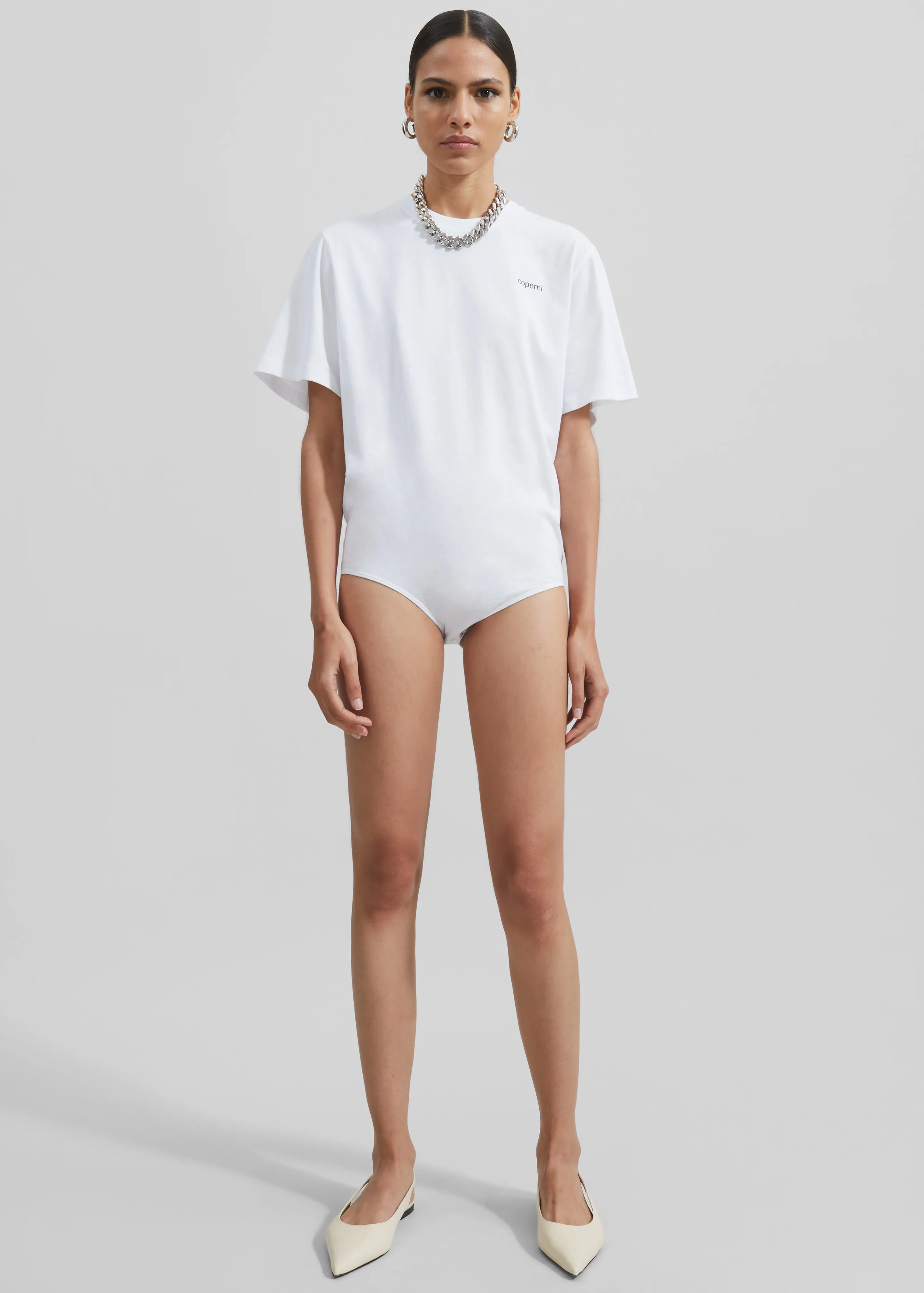 Coperni T-Shirt Bodysuit - White sold by Frankie Shop product image thumbnail 5