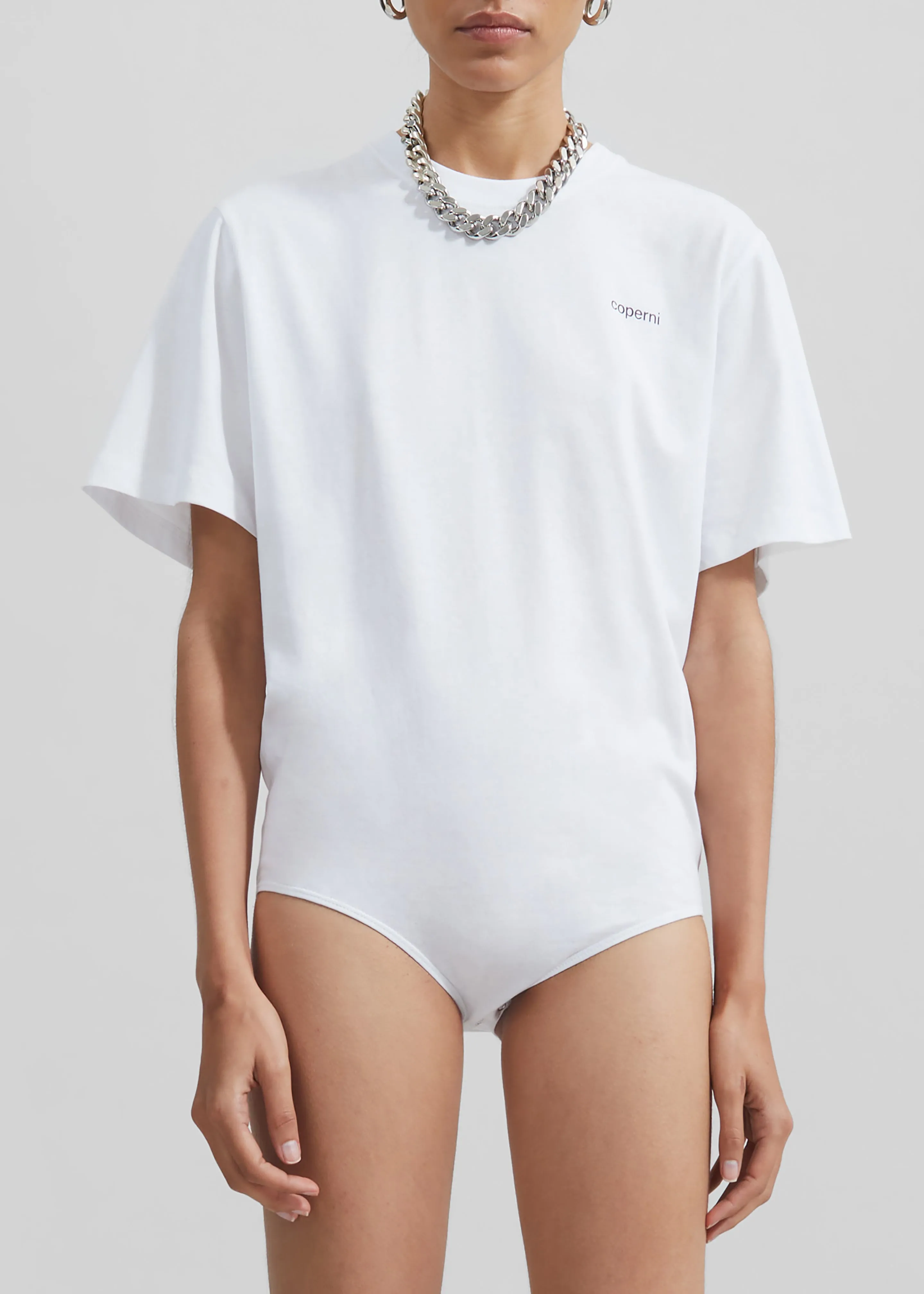 Coperni T-Shirt Bodysuit - White sold by Frankie Shop product image thumbnail 3