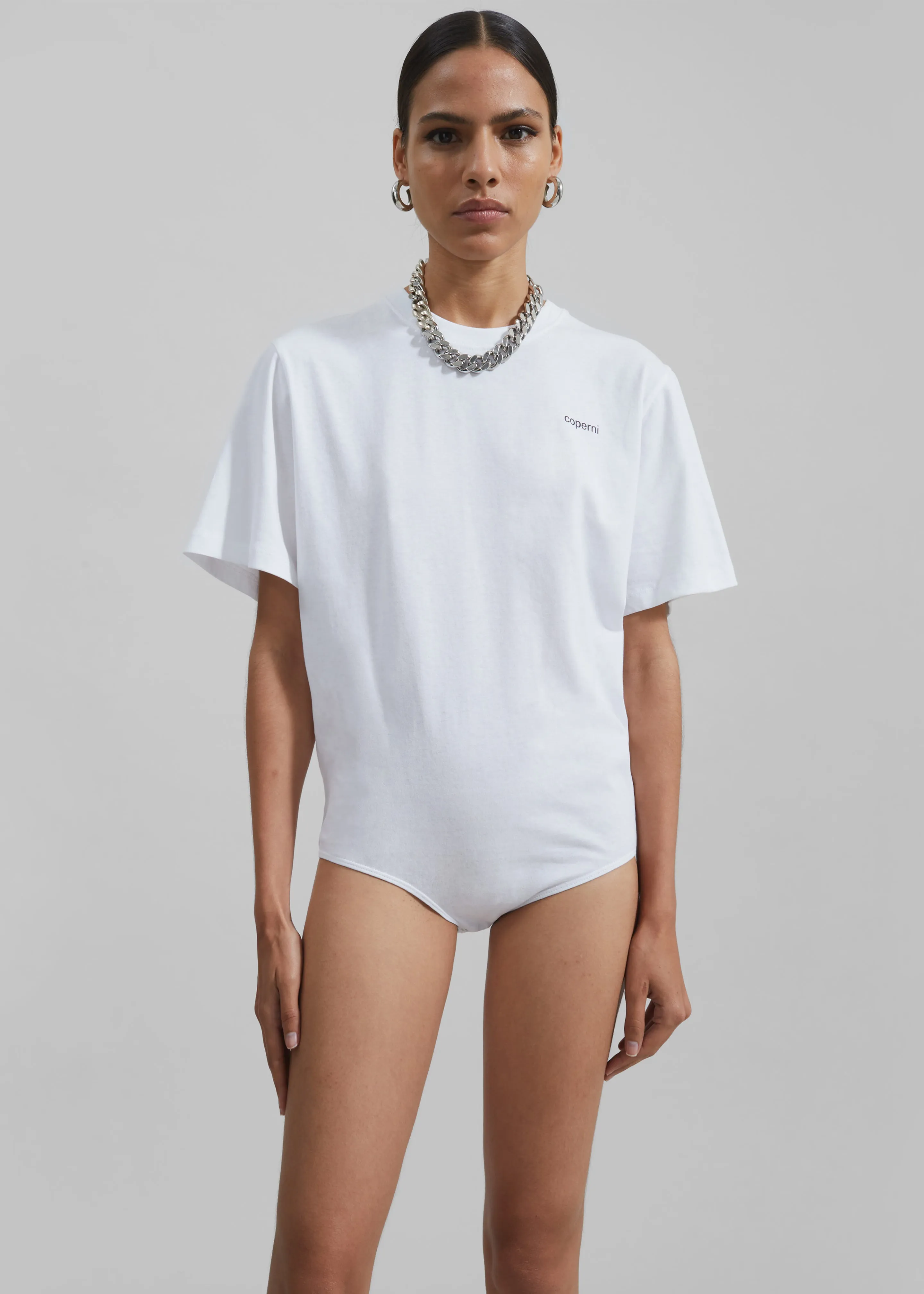 Coperni T-Shirt Bodysuit - White sold by Frankie Shop