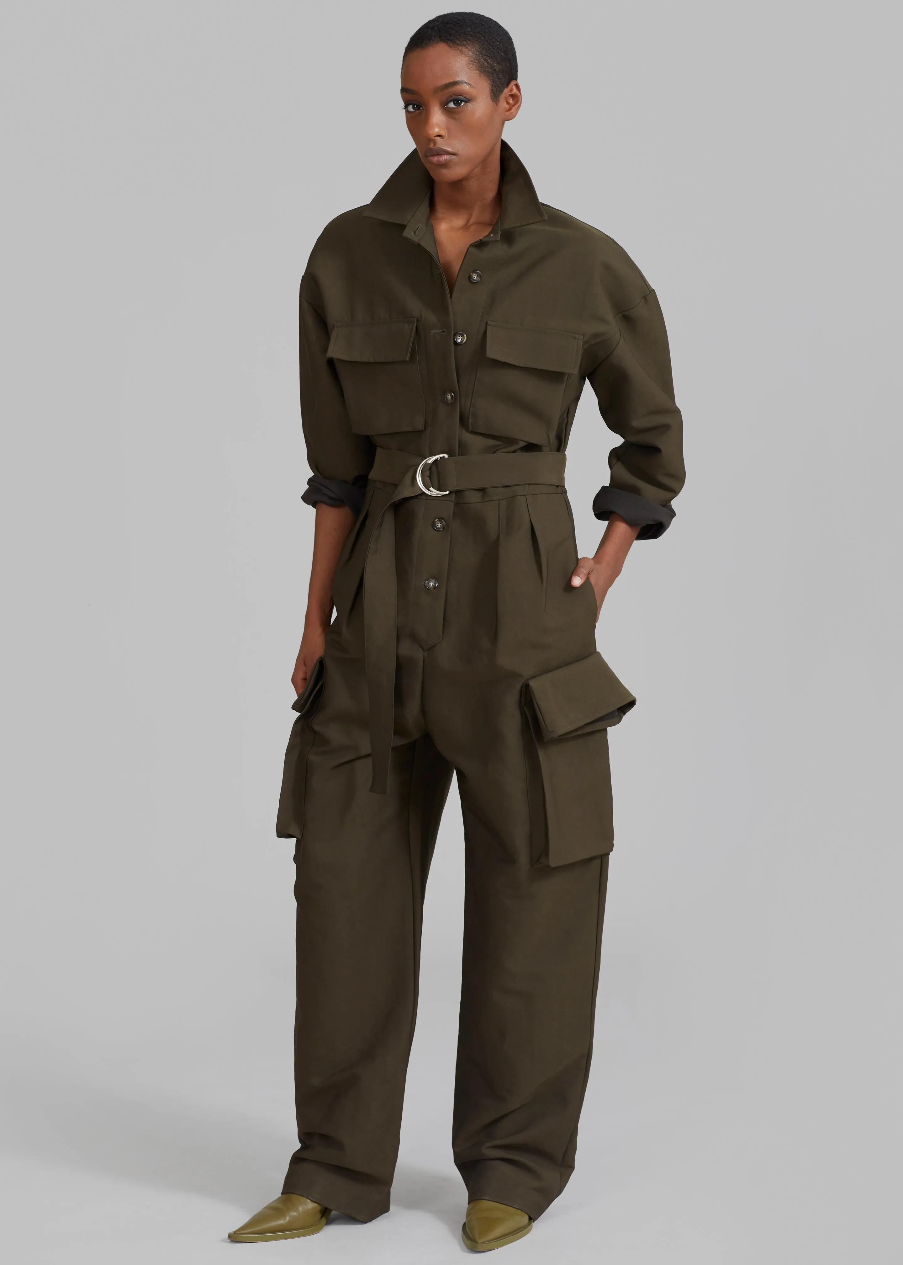 Linda Jumpsuit - Olive sold by Frankie Shop product image thumbnail 2