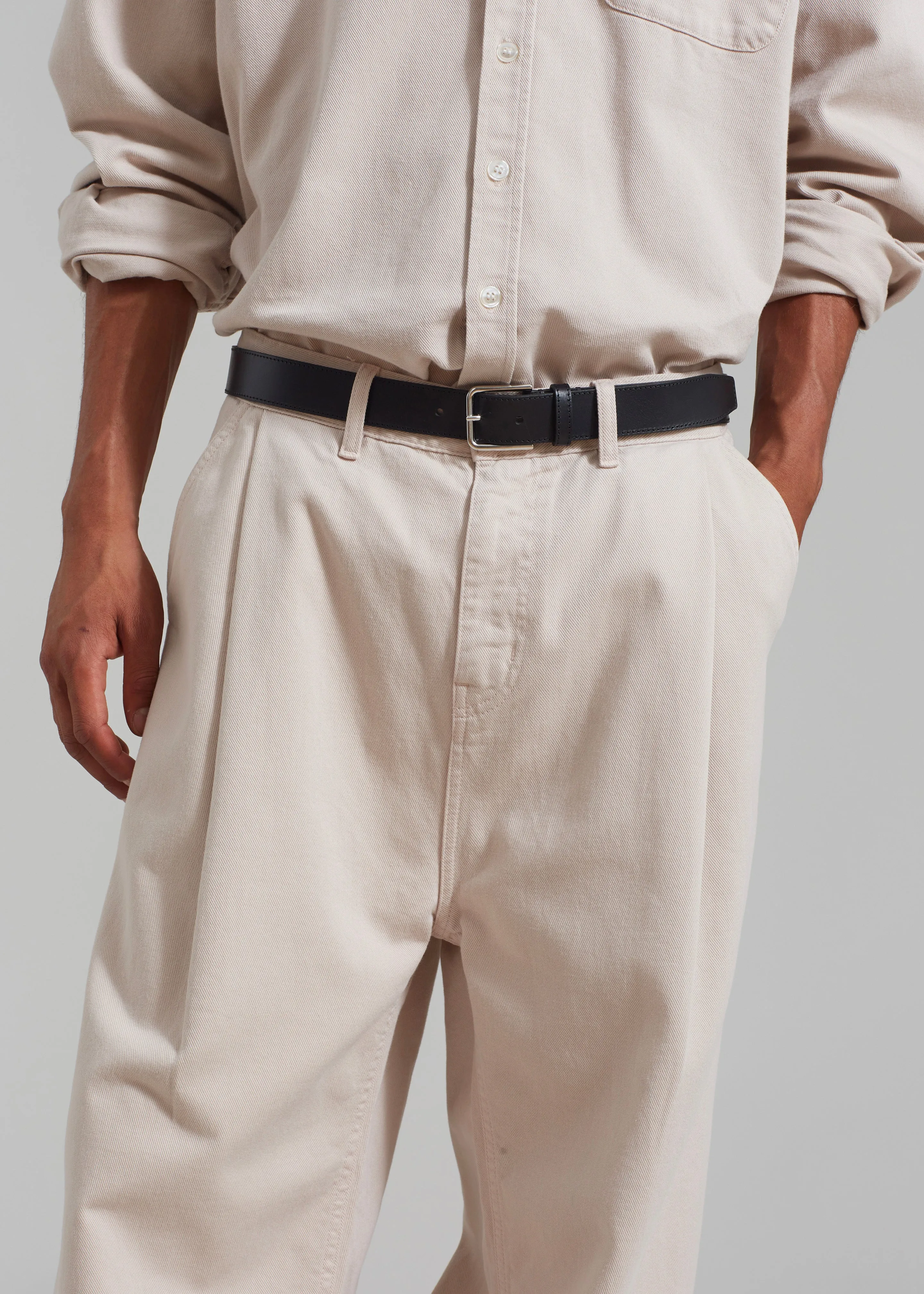 Drew Denim Pants - Natural sold by Frankie Shop product image thumbnail 3