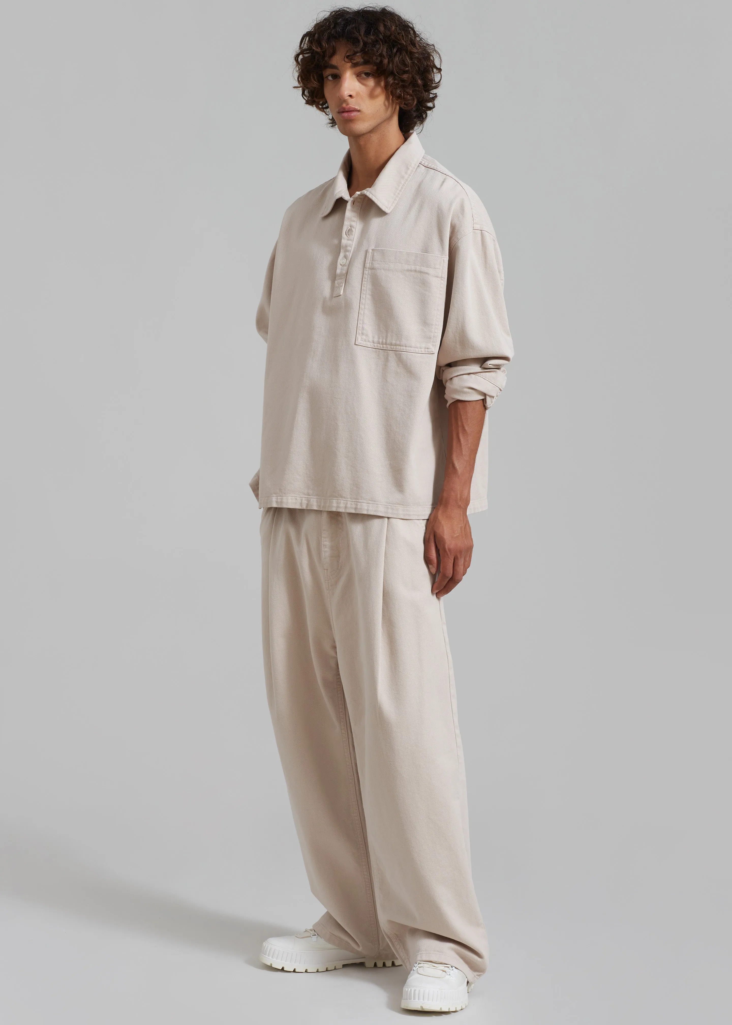 Drew Denim Pants - Natural sold by Frankie Shop product image thumbnail 4